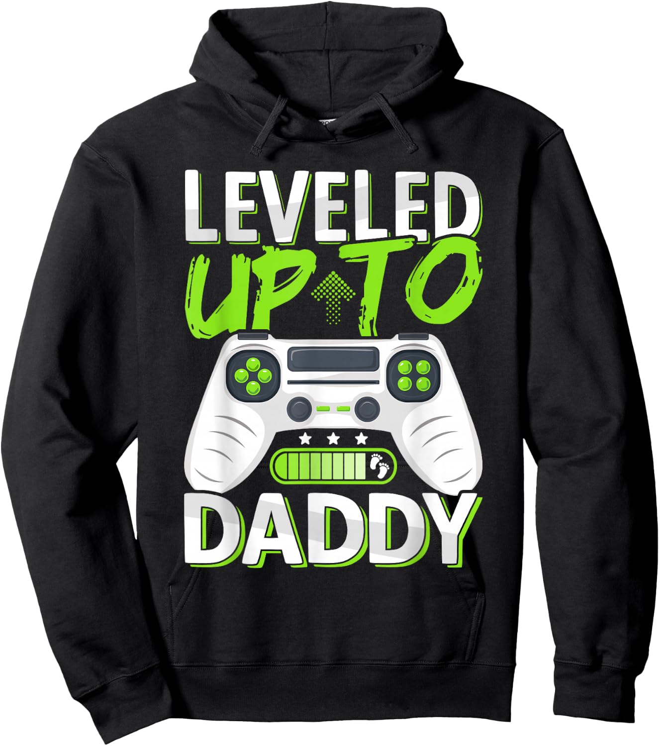Leveled Up To Daddy | Future Dad Soon To Be Daddy Loading Hoodie - Hoodie | Black