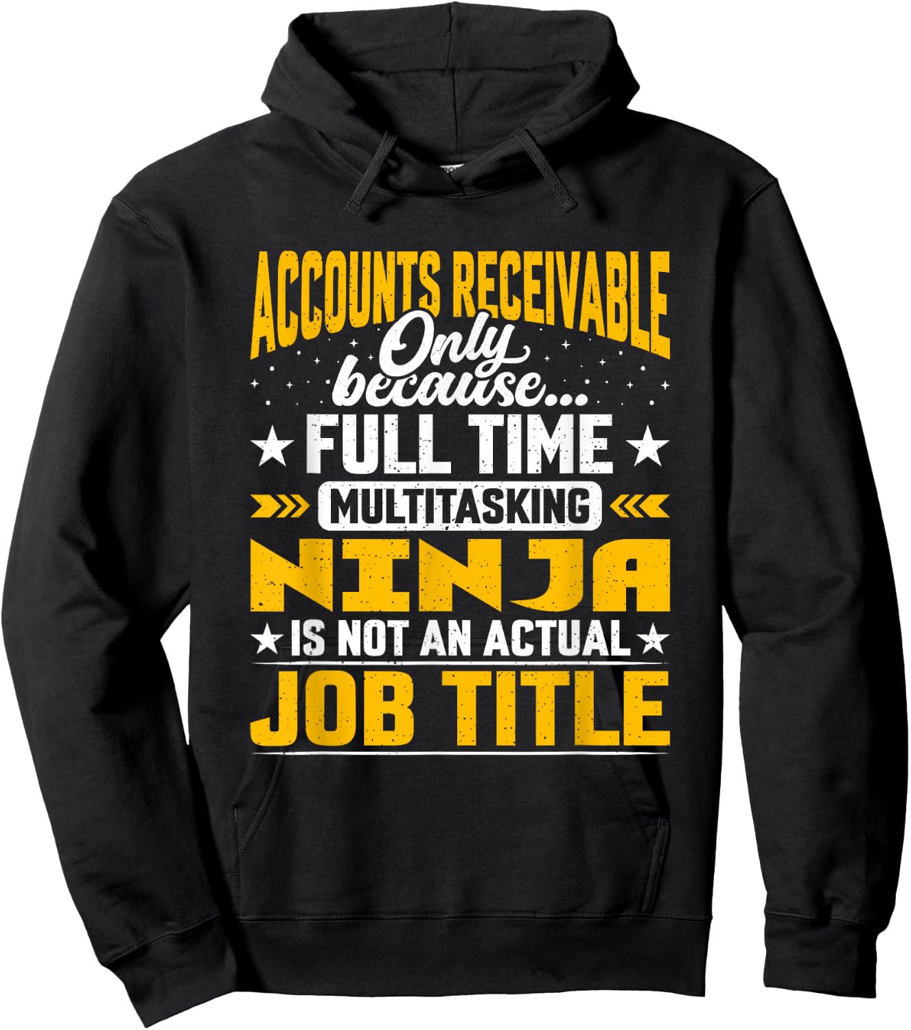 Accounts Receivable Job Title Accounts Receivable Assistant Hoodie - Hoodie | Black