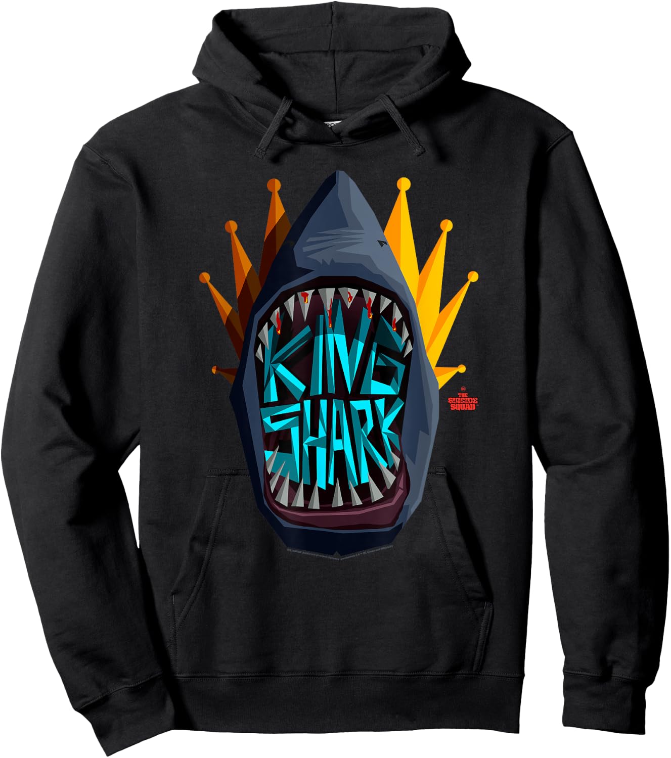 The Suicide Squad Big King Shark Logo Hoodie - Hoodie | Black