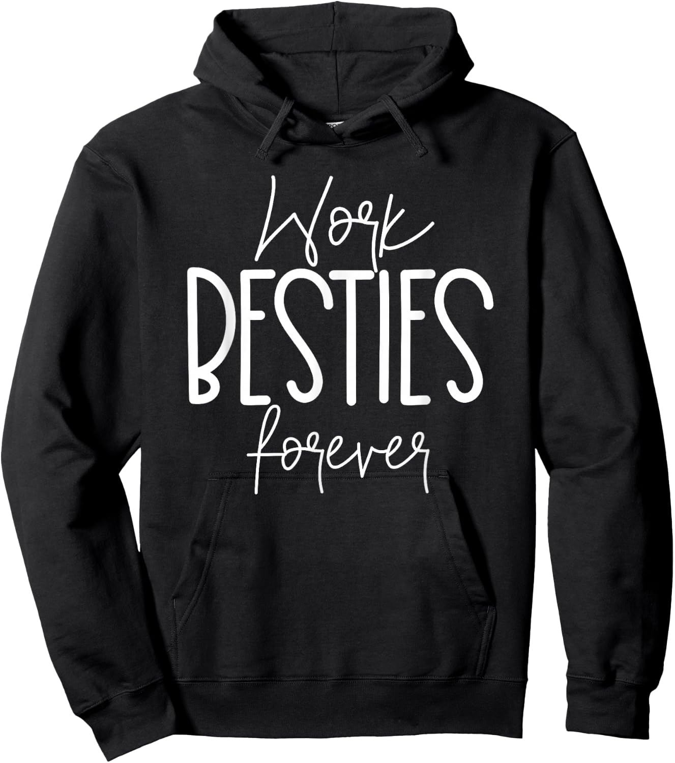 Work Friends Work Besties Matching Employee Coworker Leaving Hoodie - Hoodie | Black