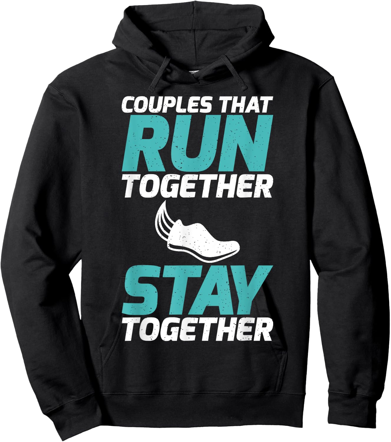 Couples that run together stay together Partner Runner Hoodie - Hoodie | Black
