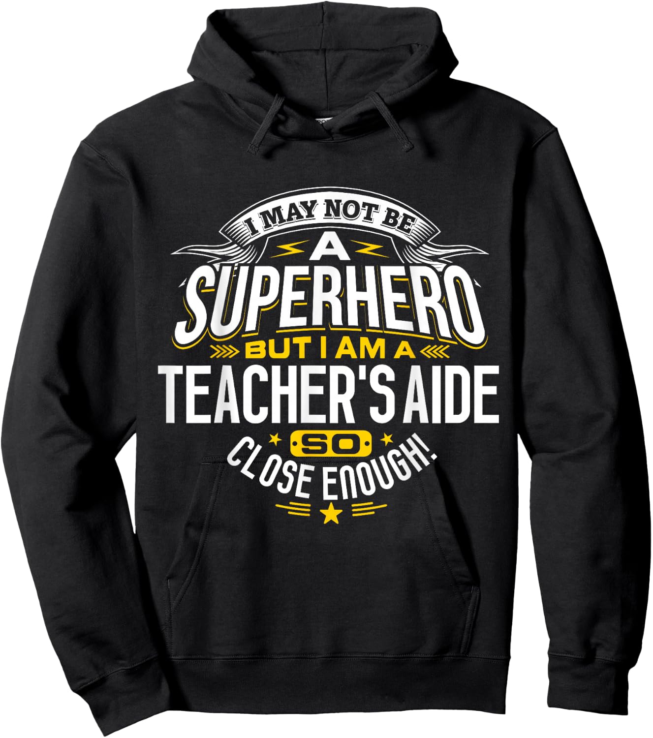 Teachers Aide Idea Professional Superhero Teachers Aides Hoodie - Hoodie | Black