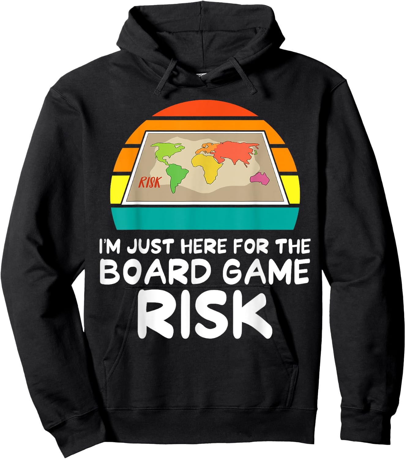 Risk - I'm Just Here for The Board Game Risk Hoodie - Hoodie | Black