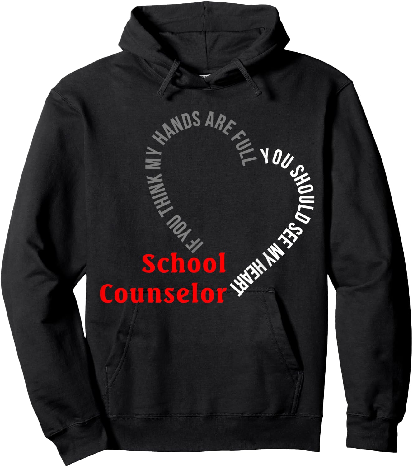 School Counselor You Should See My Heart Hoodie - Hoodie | Black