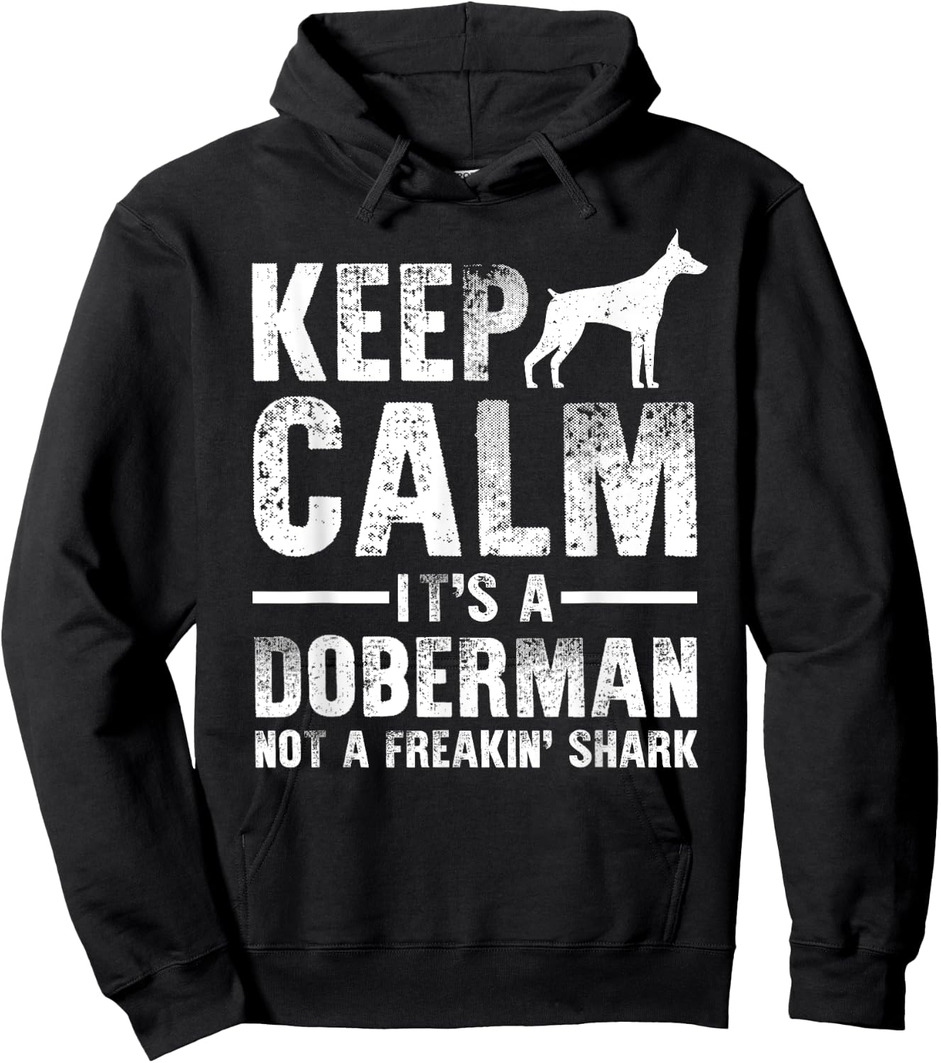 Funny Doberman Art Men Women Doberman Pinscher Dog Walker Hoodie - Hoodie | Black