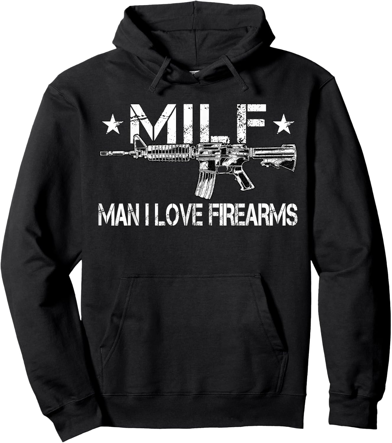 MILF Man I Love Firearms, Pro Gun Owners Rights Hoodie - Hoodie | Black