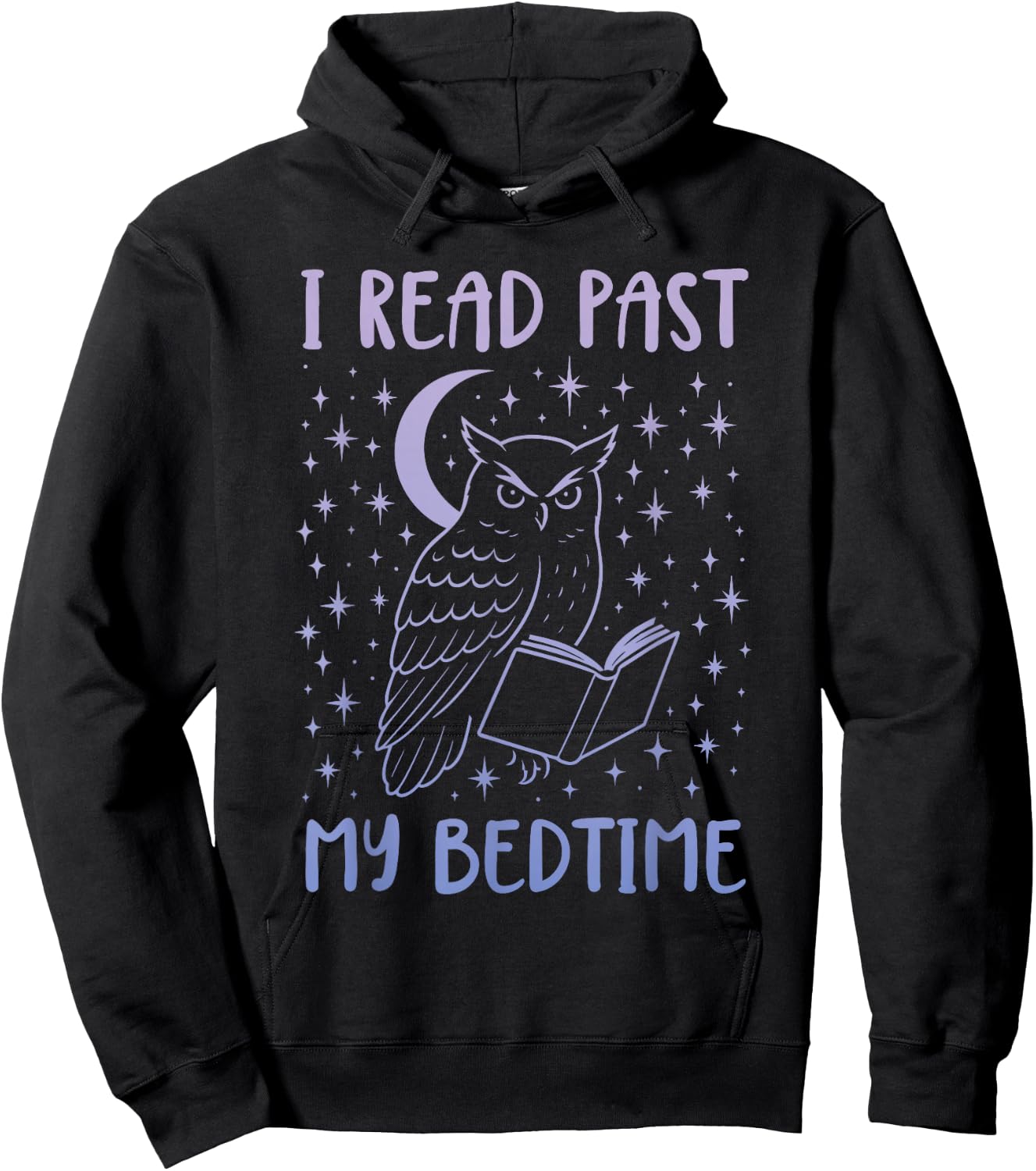 I Read Past My Bedtime Hoodie - Hoodie | Black