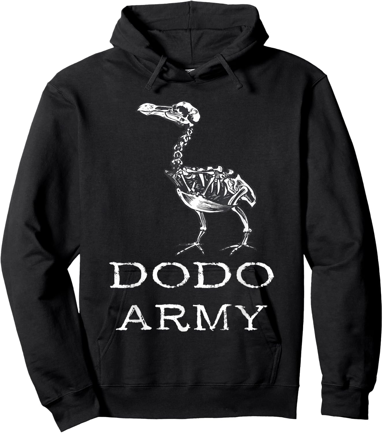 Dodo Army Dodo Bird Dronte Extinct Skeleton Dronte Bird Hoodie - Hoodie | Black