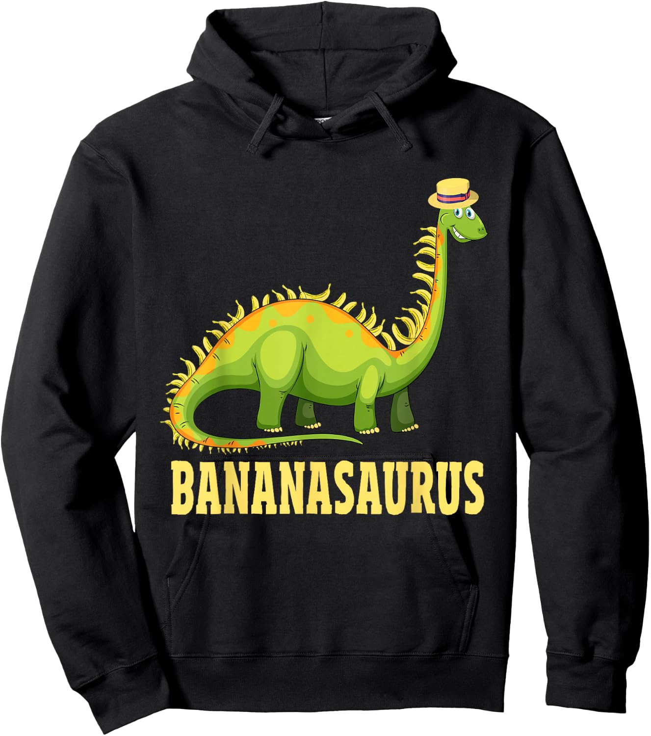 Funny Bananasaurus Apparel Dinos Banana Dinosaur Hoodie - Hoodie | Black