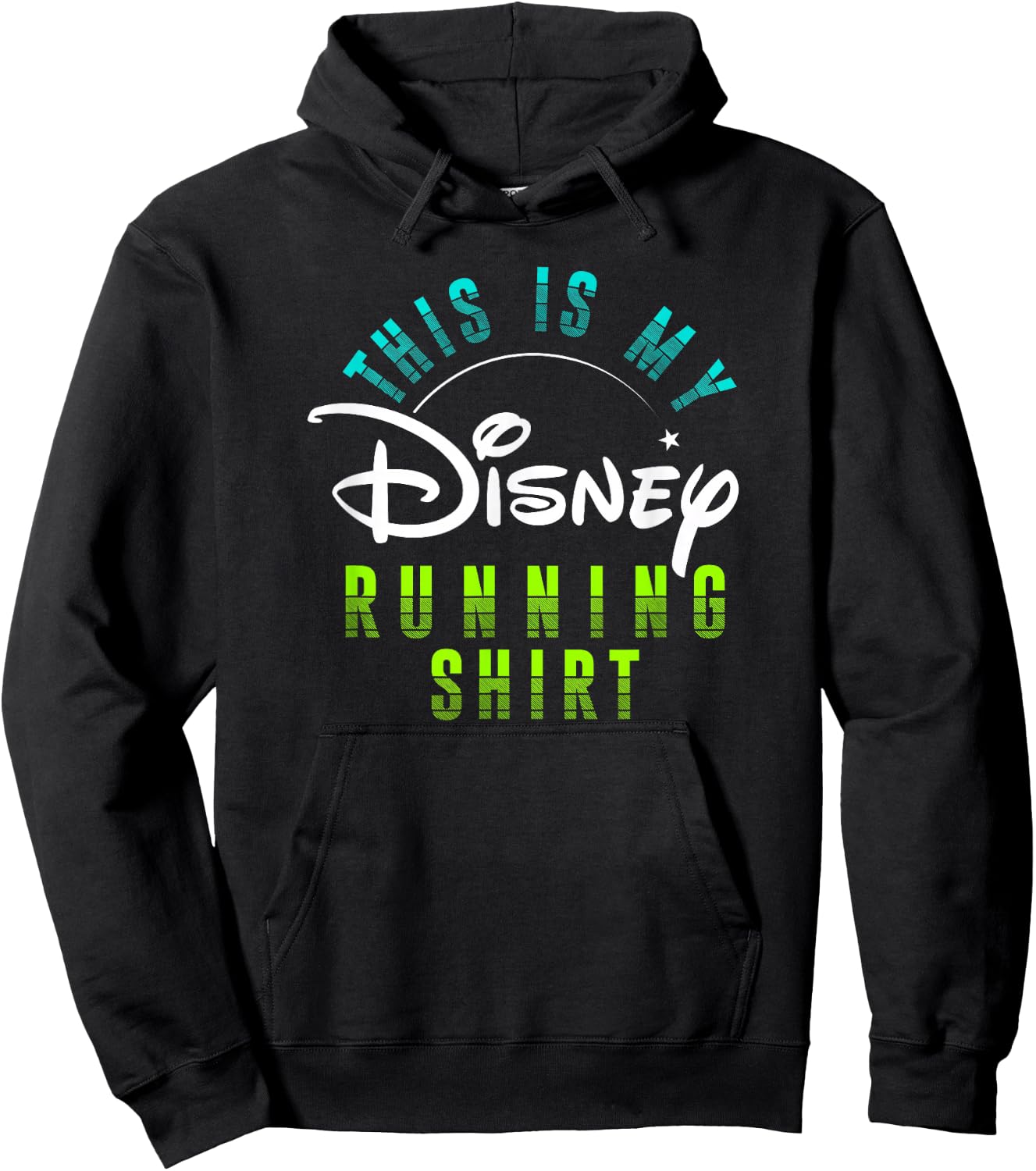 Disney Athletic Running Logo Hoodie - Hoodie | Black