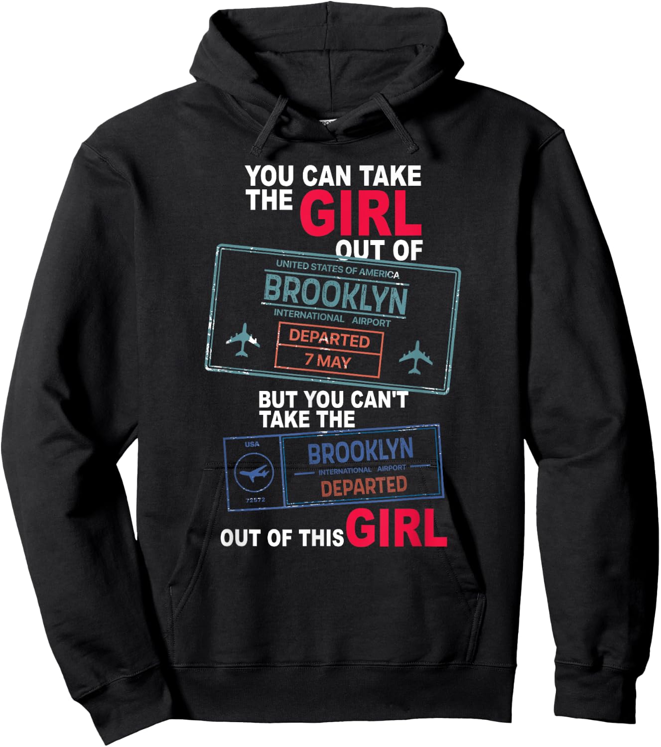 Girl From Brooklyn Hoodie - Hoodie | Black