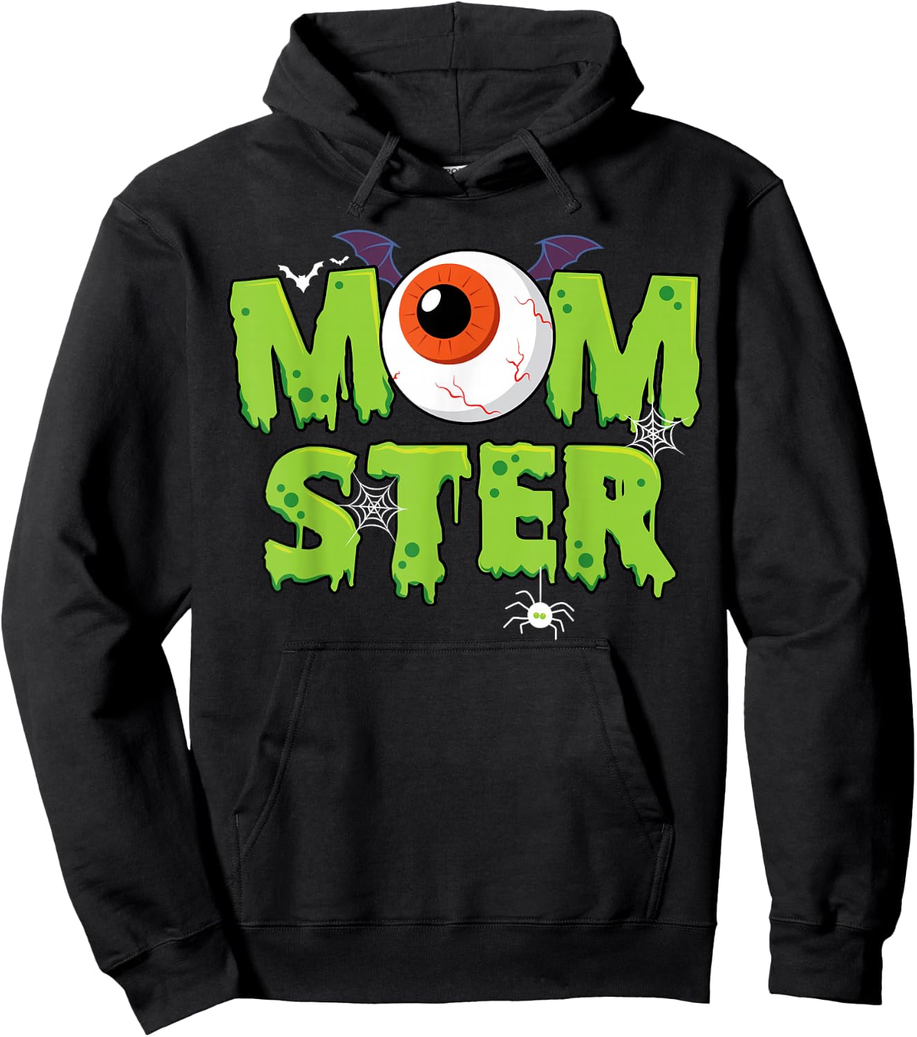 Retro Mom Momster Mother Halloween Costume Family matching Hoodie - Hoodie | Black