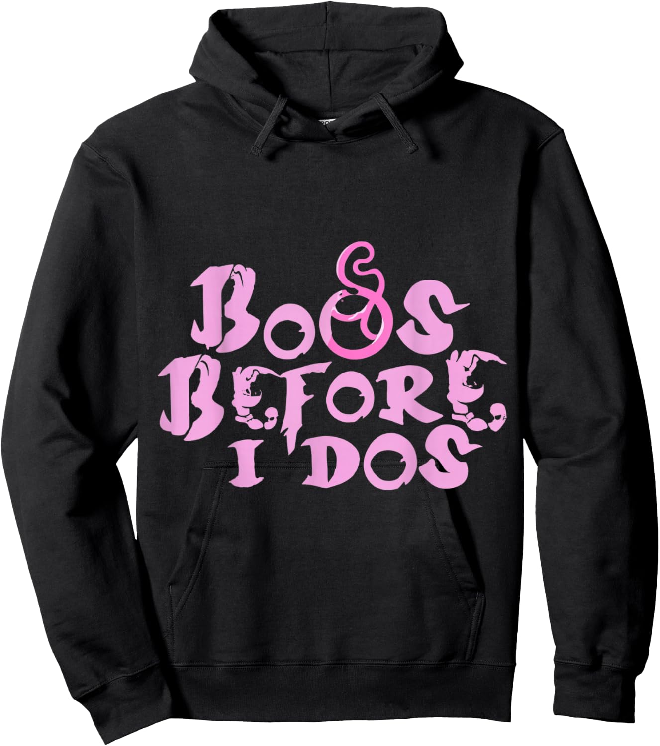 Boos Before I Dos Boochelorette Halloween Bachelorette Funny Hoodie - Hoodie | Black