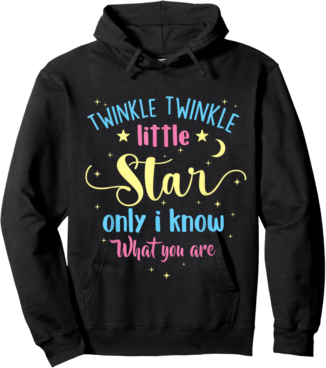 Twinkle Twinkle Little Star Gender Reveal Party Baby Shower Hoodie - Hoodie | Black
