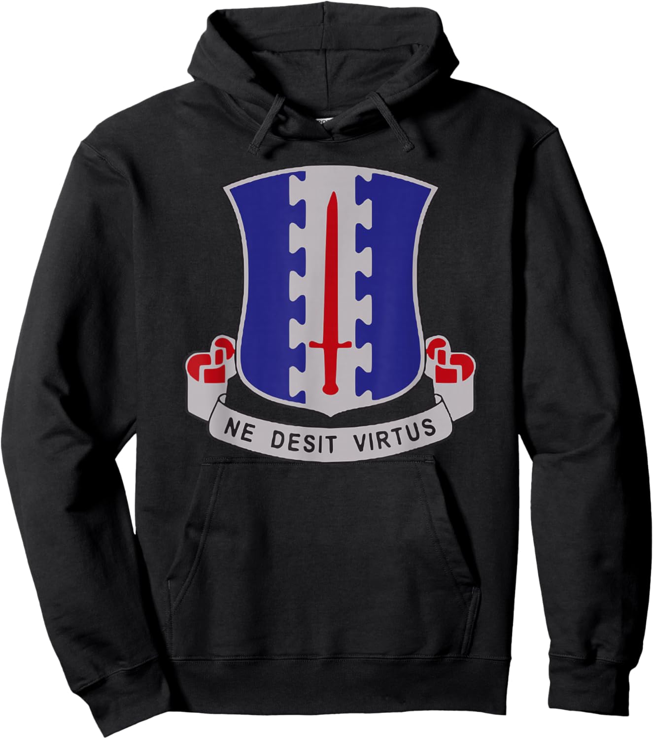101st Airborne - 187th Regiment DUI - Rakkasans Crest Hoodie - Hoodie | Black