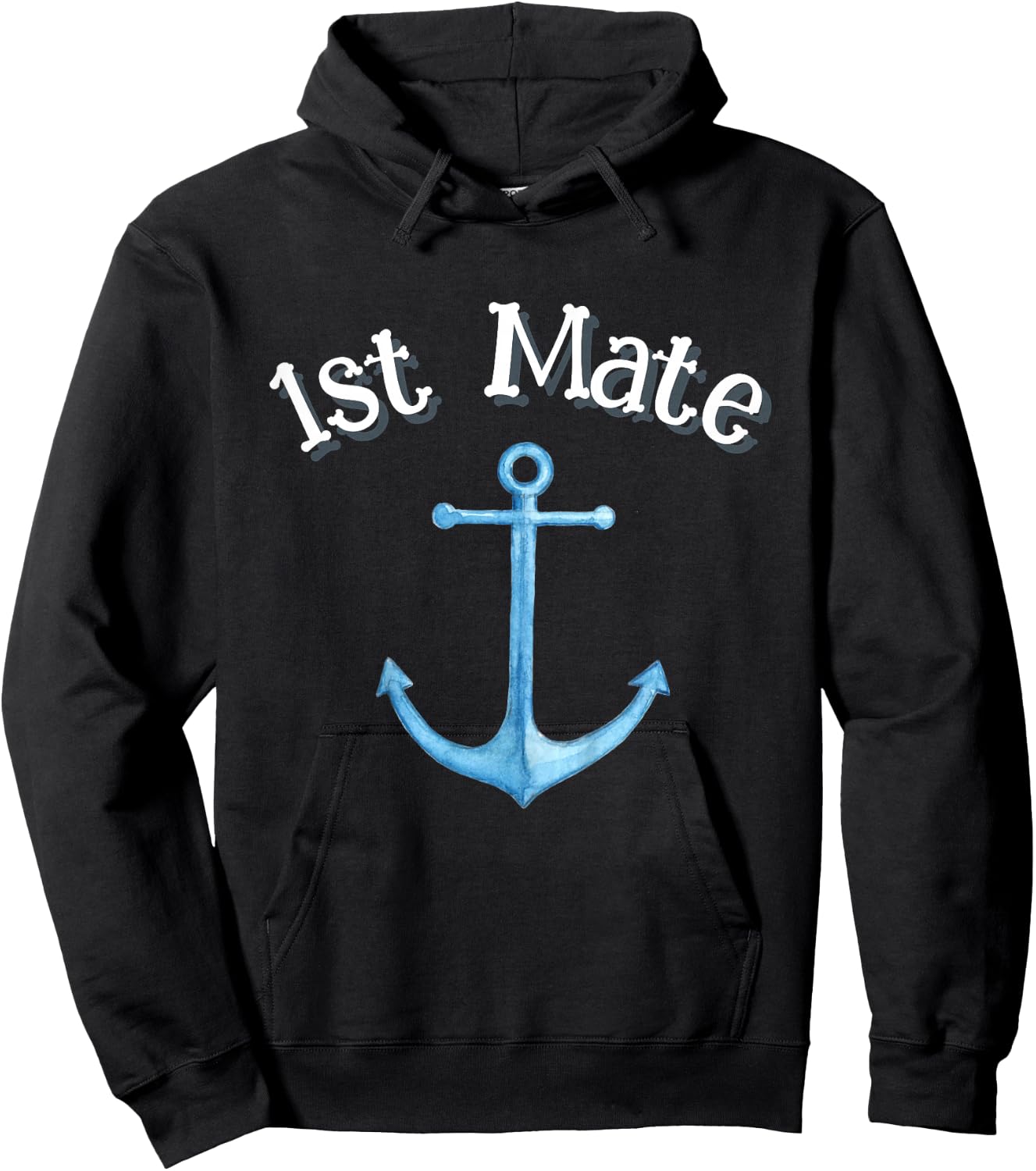 Boating Outfit for Kids Cute Boys Girls First Mate Captain Hoodie - Hoodie | Black