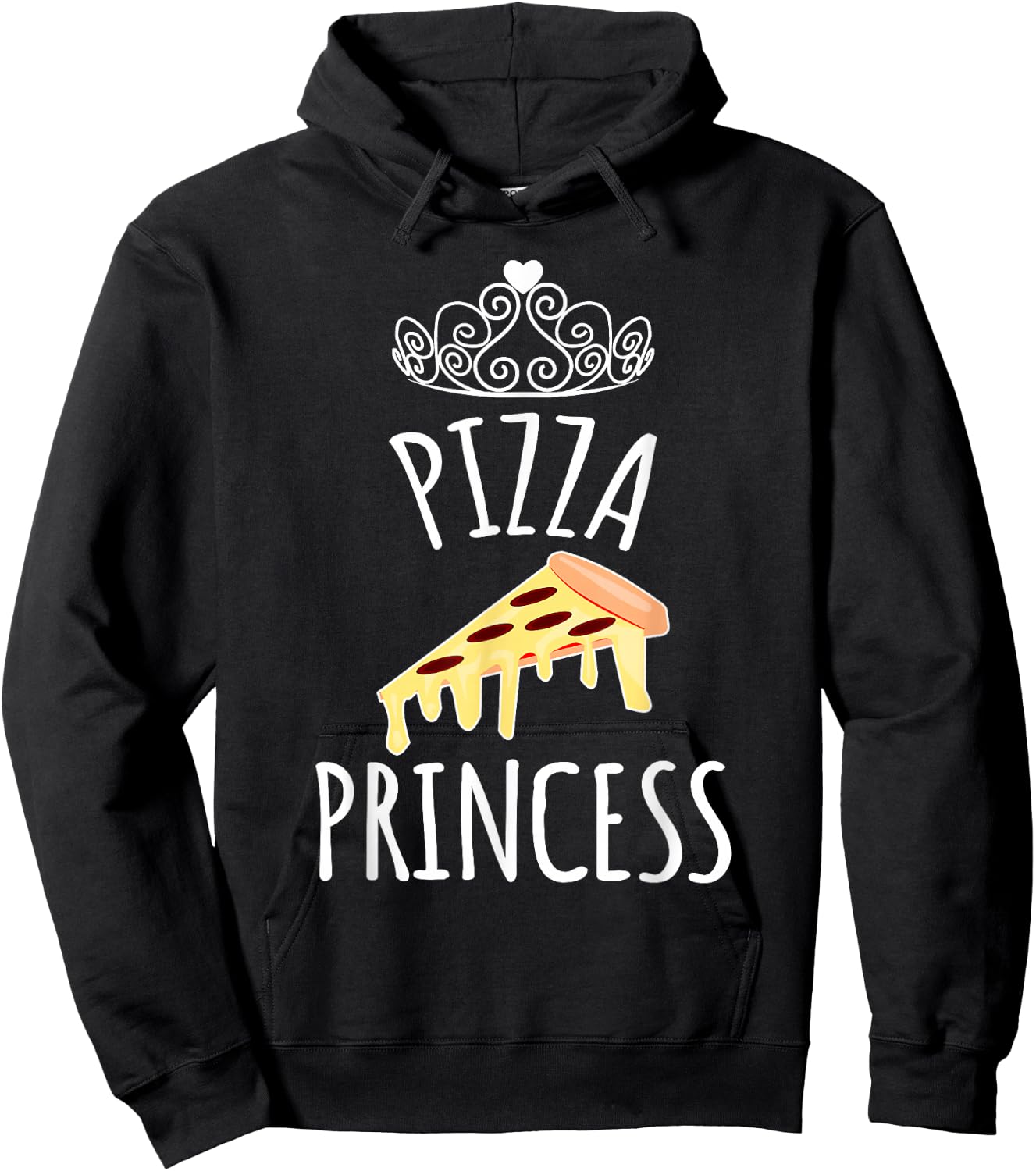 Pizza Princess Hoodie - Hoodie | Black