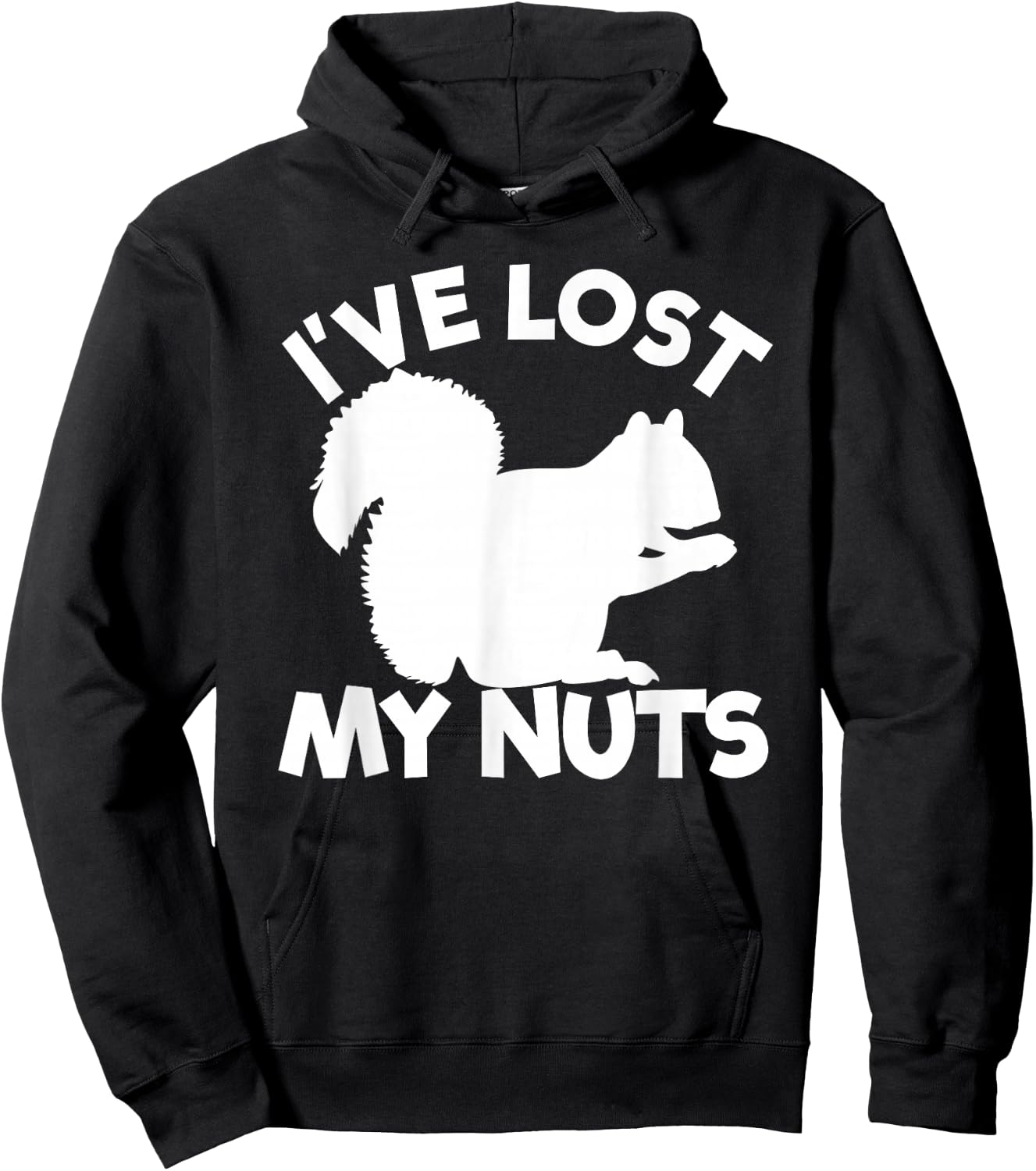 I've Lost My Nuts Squirrel Funny Men's Vasectomy Gift Hoodie - Hoodie | Black