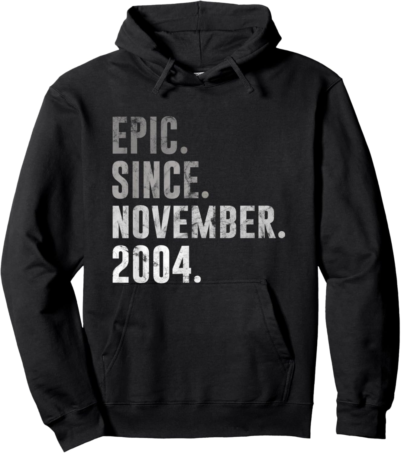 18th Birthday Vintage Epic Since November 2004 Hoodie - Hoodie | Black
