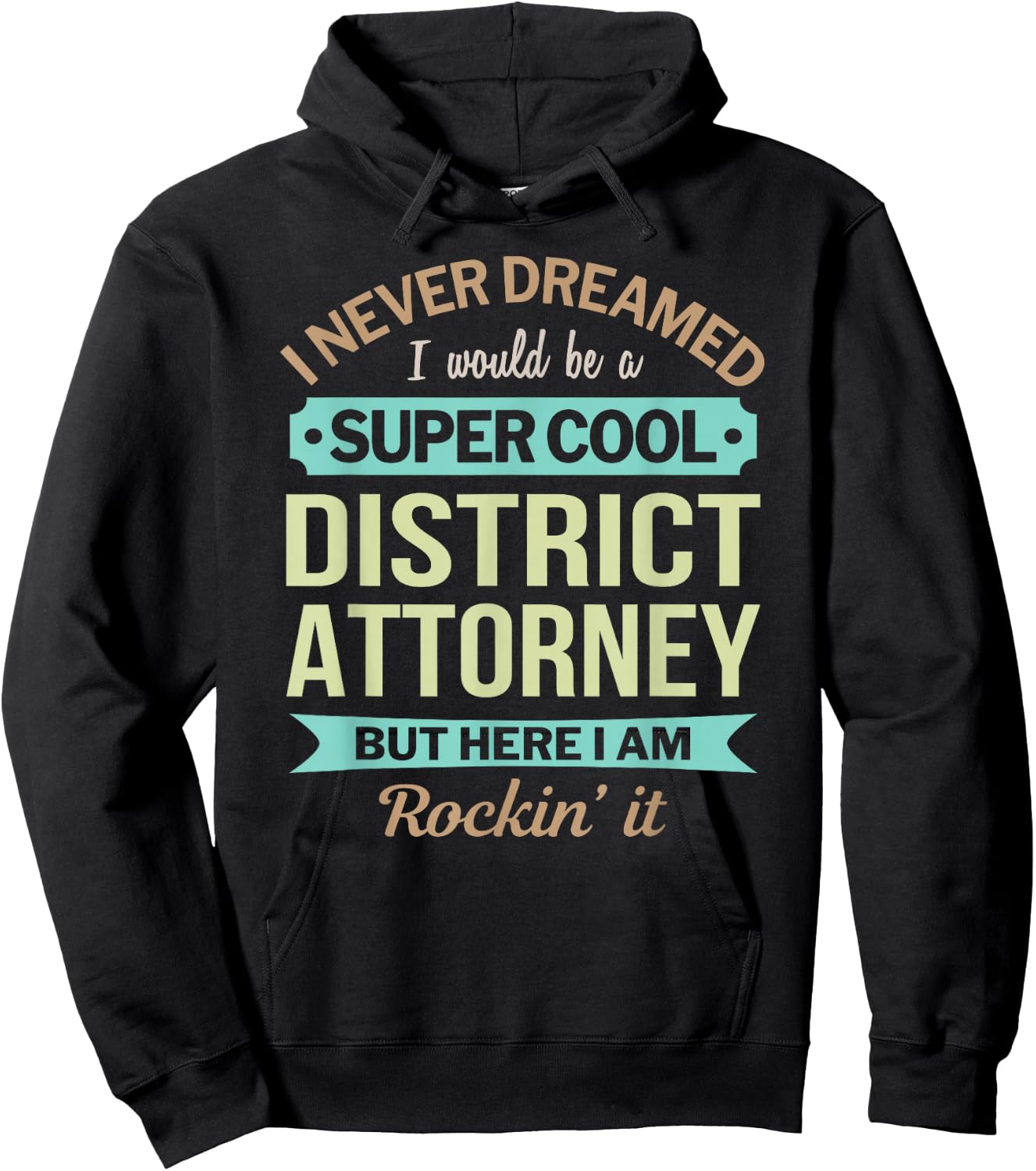 District Attorney Gift Funny Appreciation Hoodie - Hoodie | Black