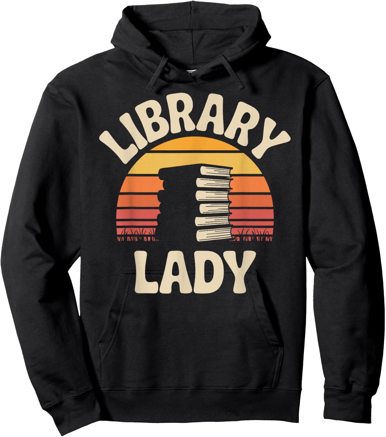 Funny Library Lady Librarian Hoodie - Hoodie | Black