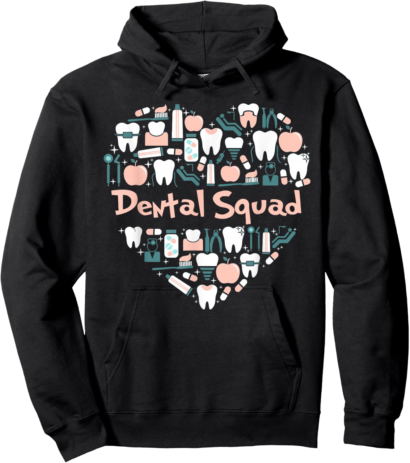 Dental assistant dental squad & dental hygiene dentist women Hoodie - Hoodie | Black