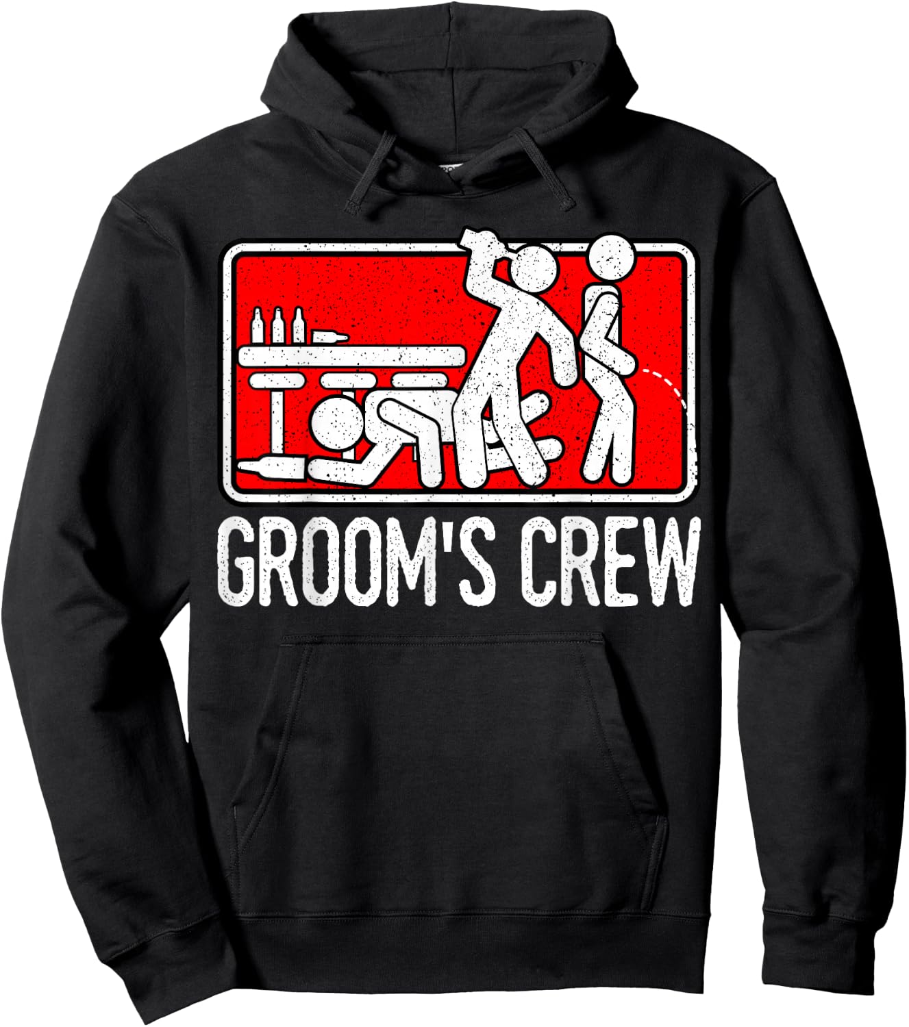 Groom's Crew Groomsmen Husband Marriage Hoodie - Hoodie | Black