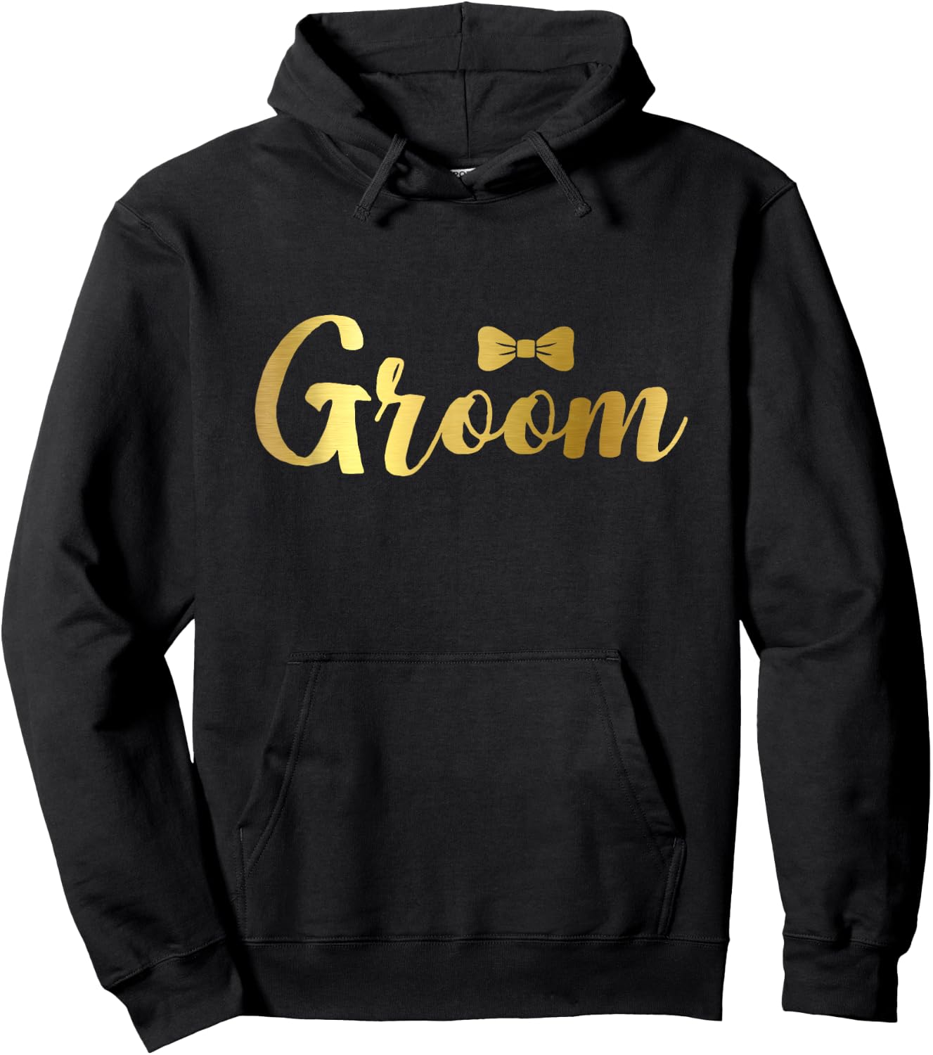 Bachelor Party Shirts for Groom Men with Gold Text Hoodie - Hoodie | Black