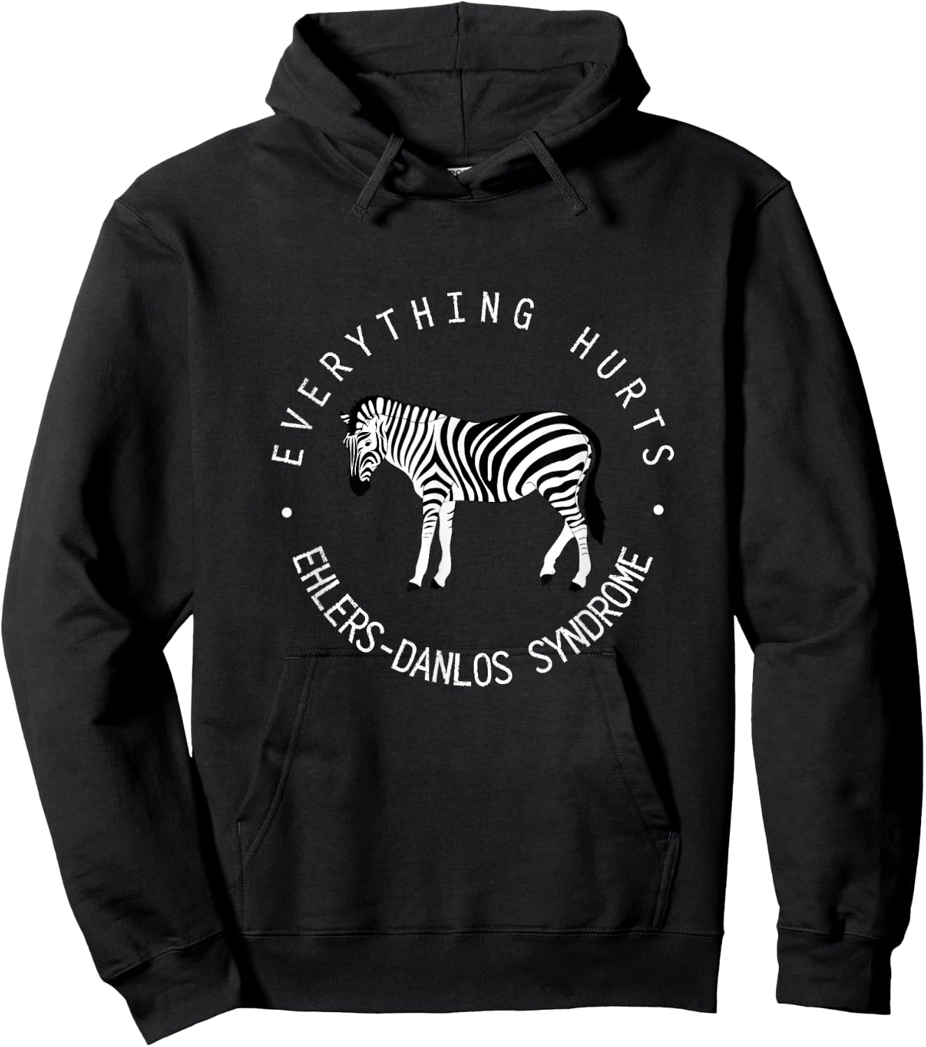 Everything Hurts Ehlers-Danlos Syndrome EDS Awareness Hoodie - Hoodie | Black