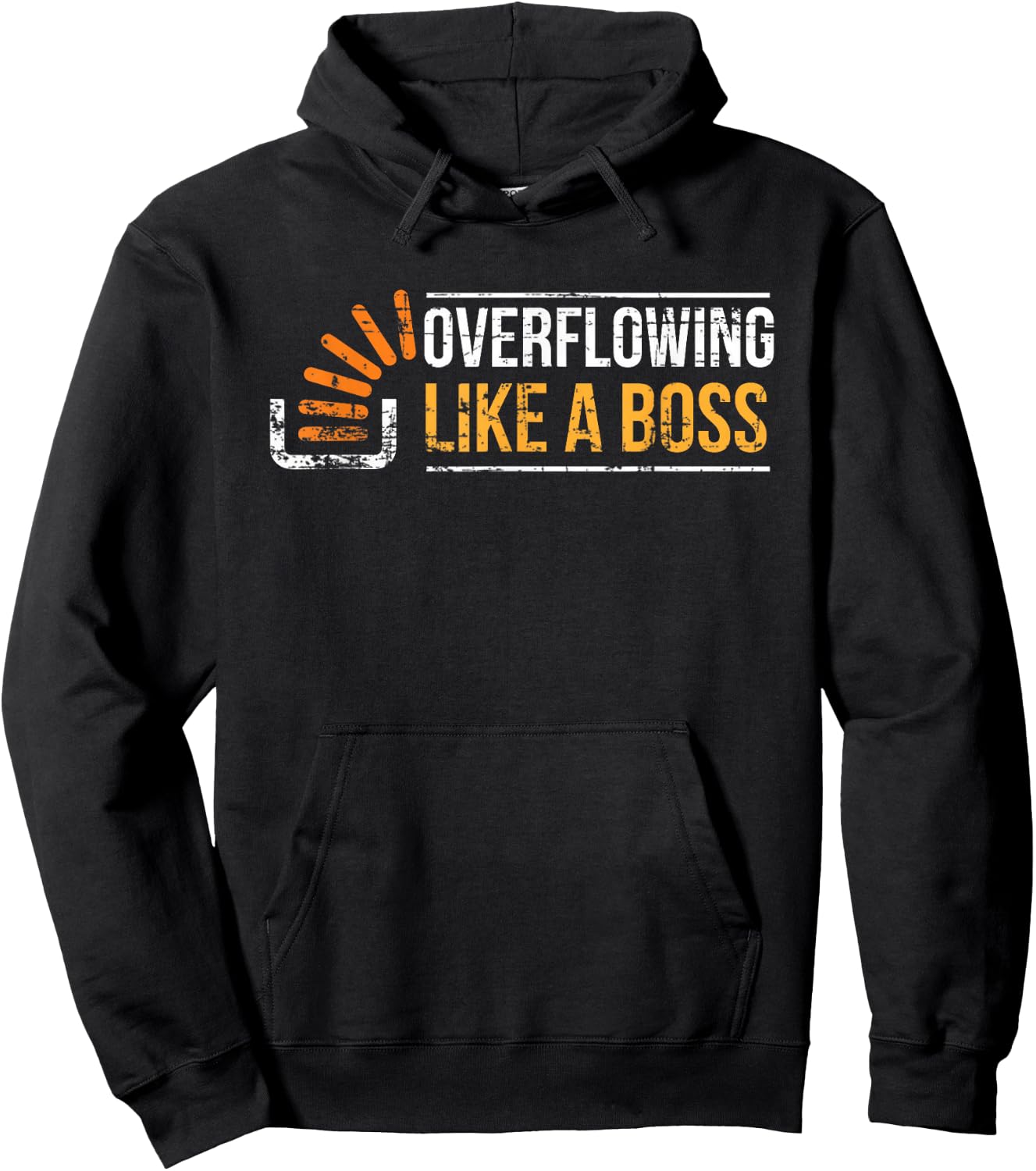 Stackoverflow Overflowing like a boss Stack Overflow Hoodie - Hoodie | Black