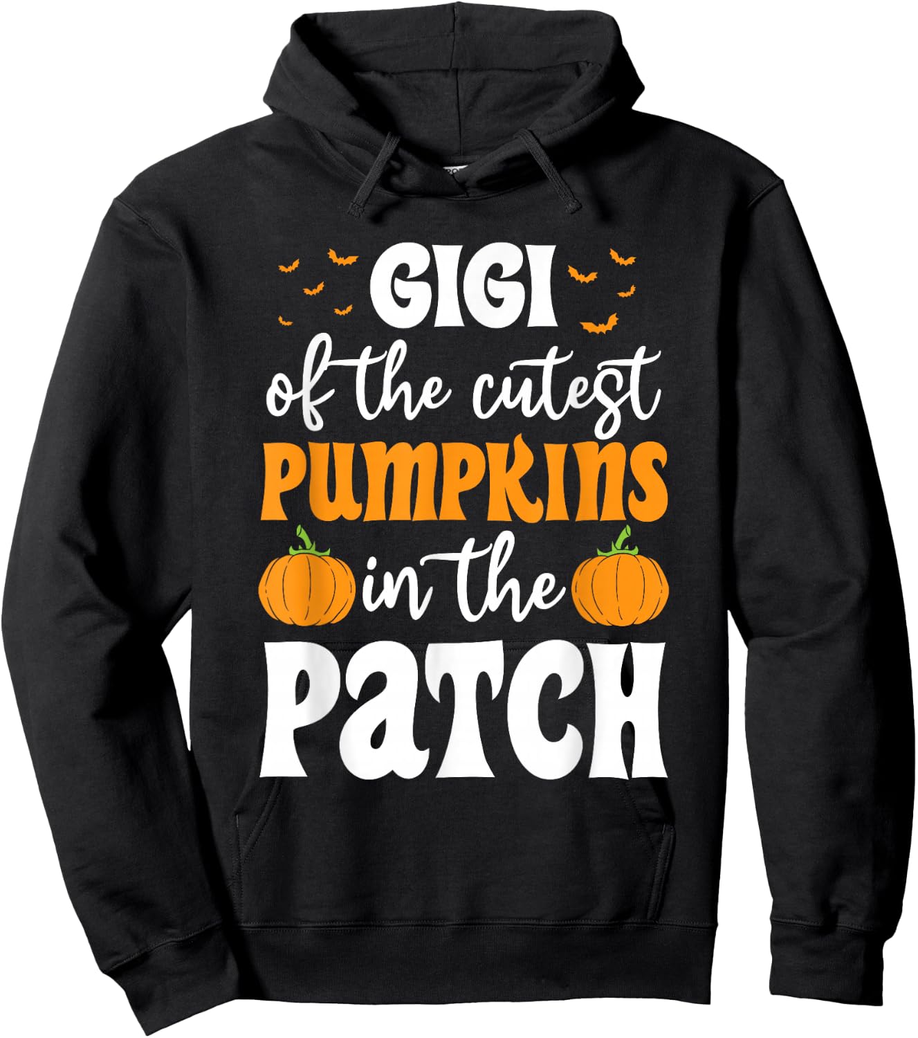 Gigi Of The Cutest Pumpkins In The Patch Halloween Hoodie - Hoodie | Black