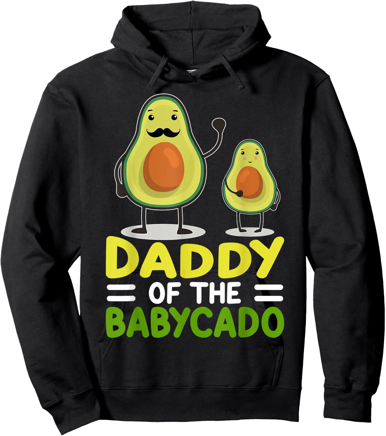 Avocado Dad Funny Daddy Of The Babycado Father's Day Hoodie - Hoodie | Black