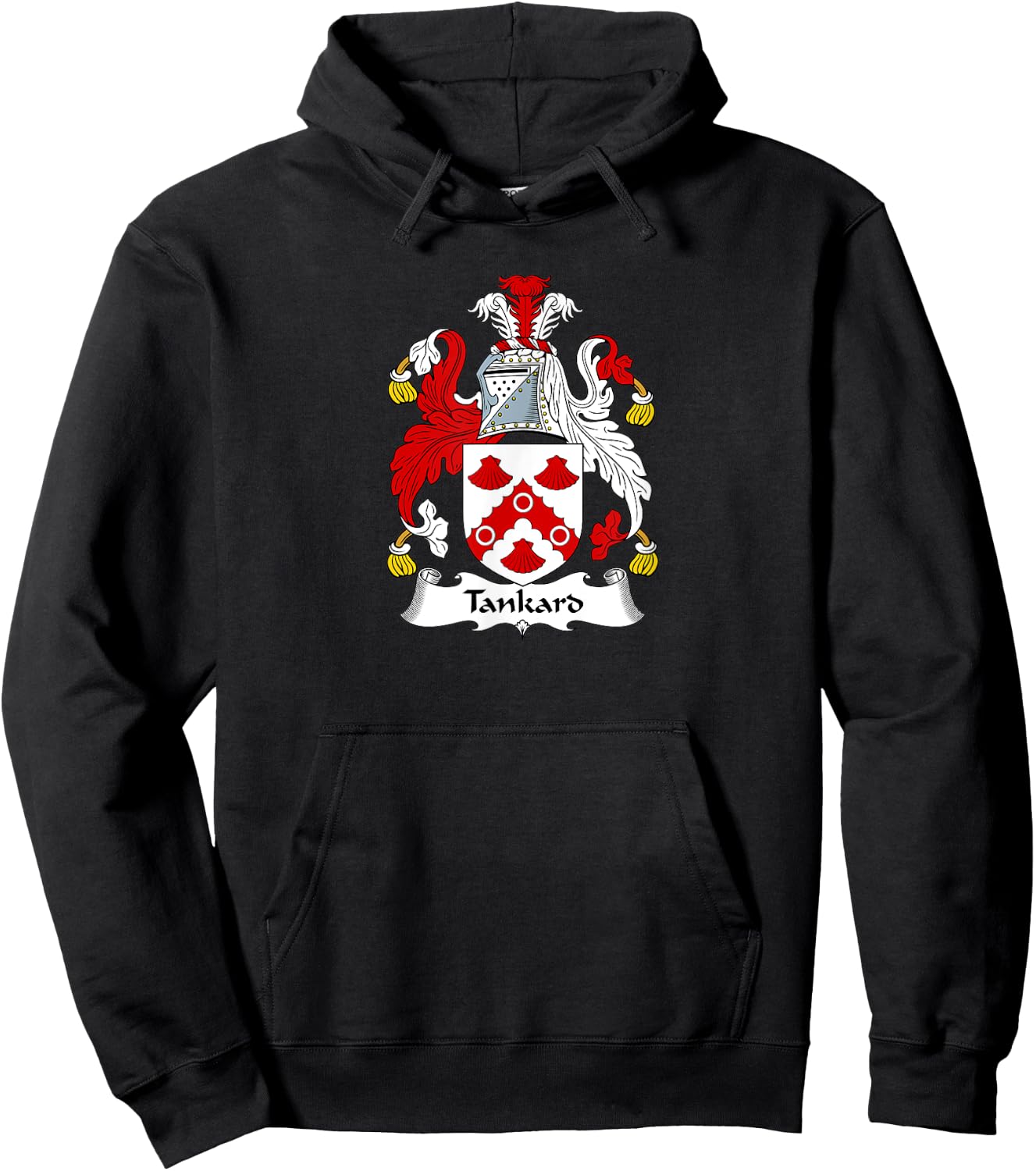 Tankard Coat of Arms - Family Crest Hoodie - Hoodie | Black