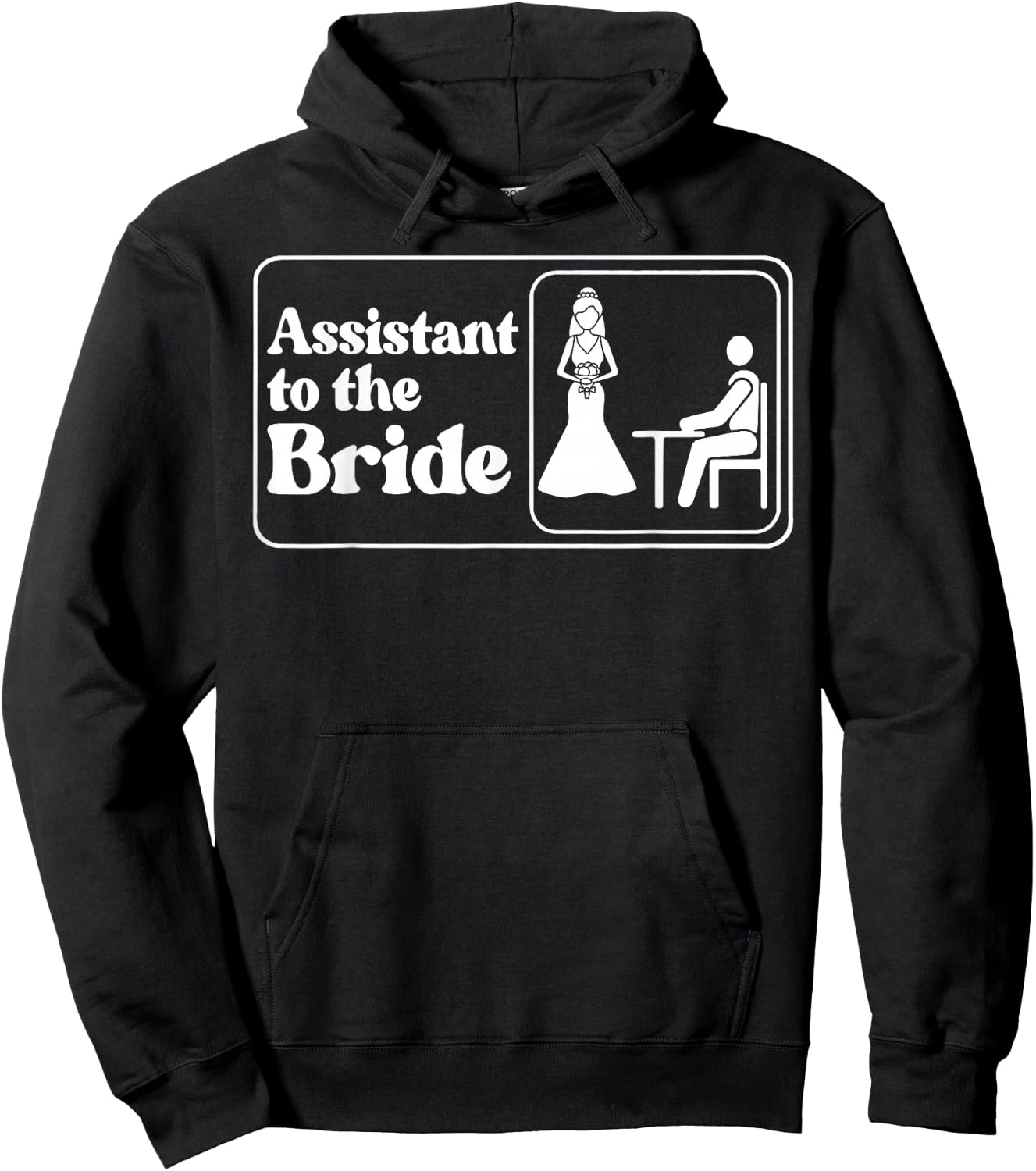 Assistant To The Bride Bridesmaid Matching Bachelorette Hoodie - Hoodie | Black