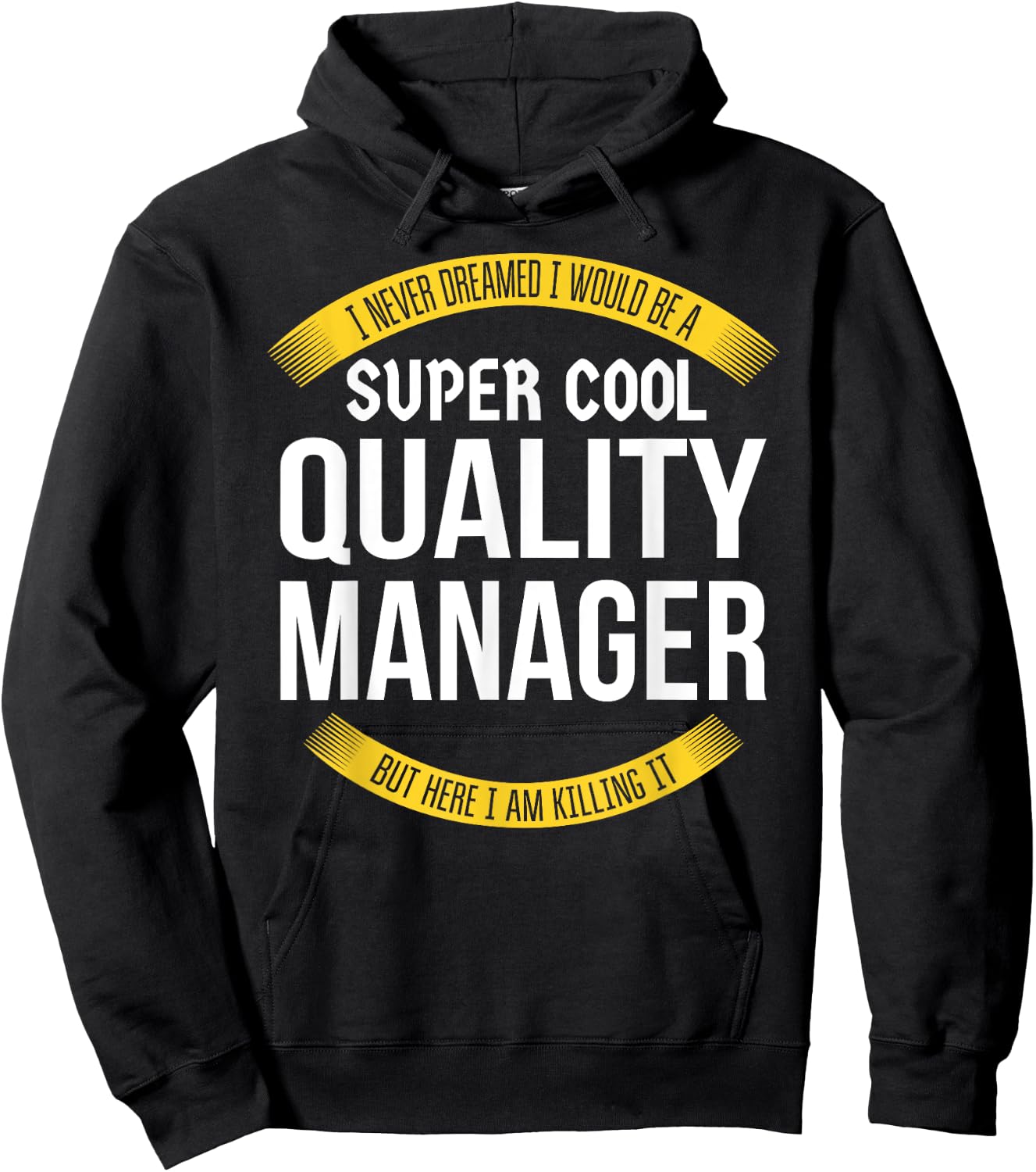 Funny Quality Manager Gifts Appreciation Hoodie - Hoodie | Black