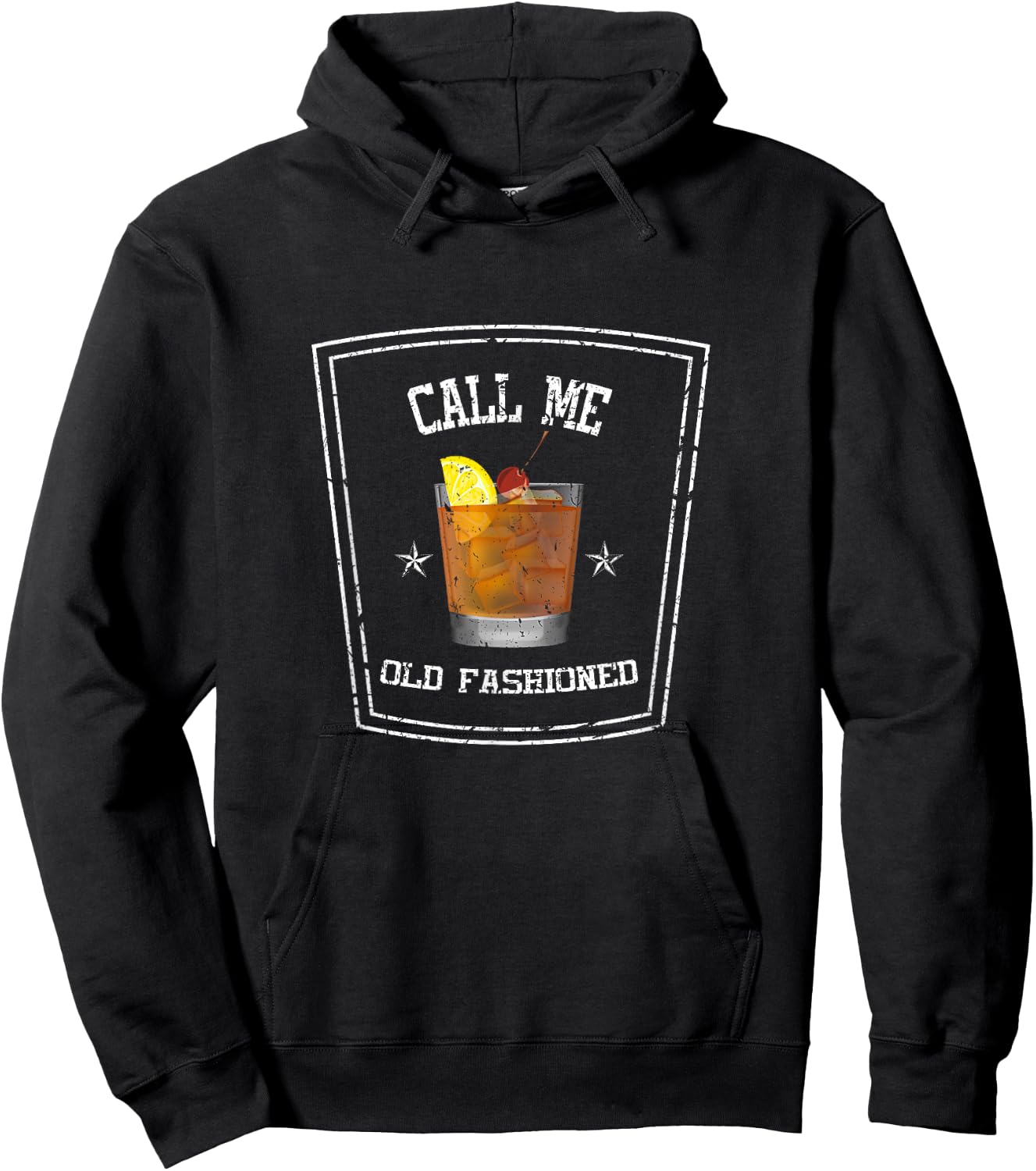Funny Call Me Old Fashioned Bourbon Whiskey Lover Hoodie - Hoodie | Black