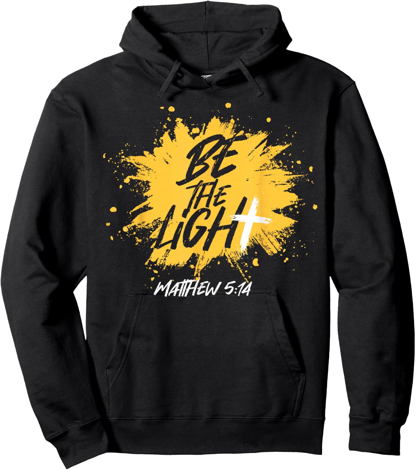 Christian Bible Verse Be The Light Matthew 5:14 Hoodie - Hoodie | Black