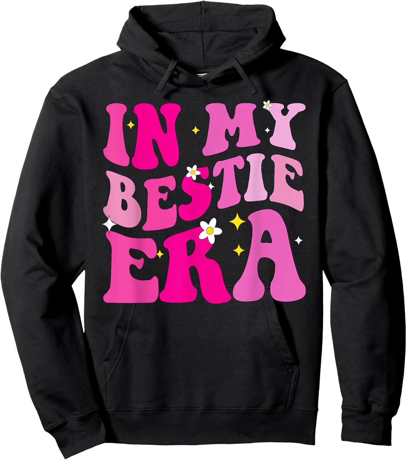 in My Bestie Era Kids Girls Boys Matching Friends Hoodie - Hoodie | Black