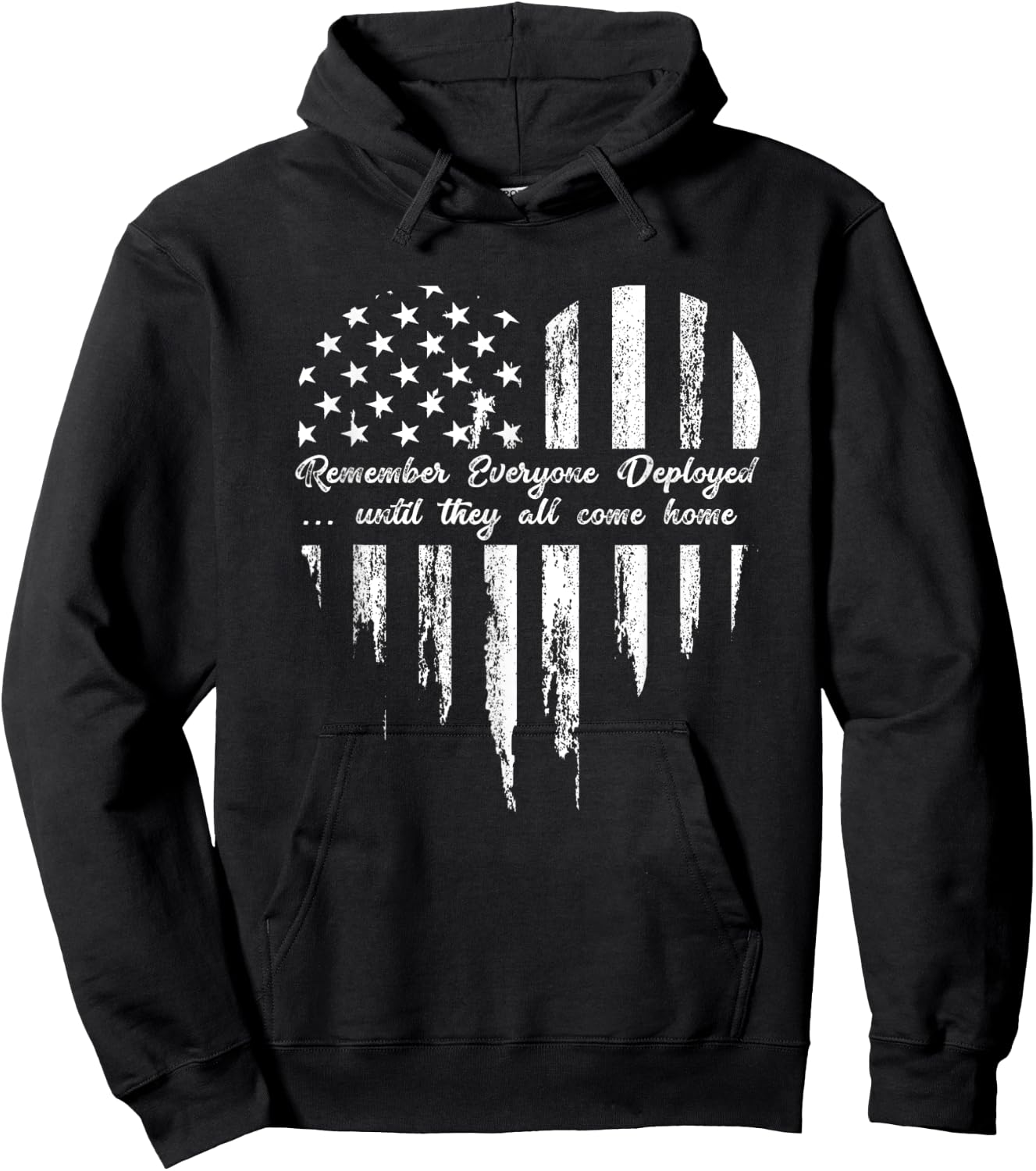 Red Friday Remember Everyone Deployed Until They Come Home Hoodie - Hoodie | Black