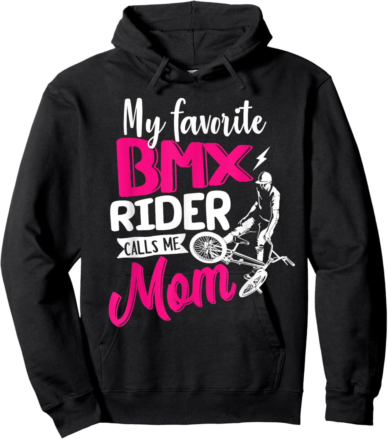 My Favorite BMX Rider Calls Me Mom Shirt Mother's Day Gift Hoodie - Hoodie | Black
