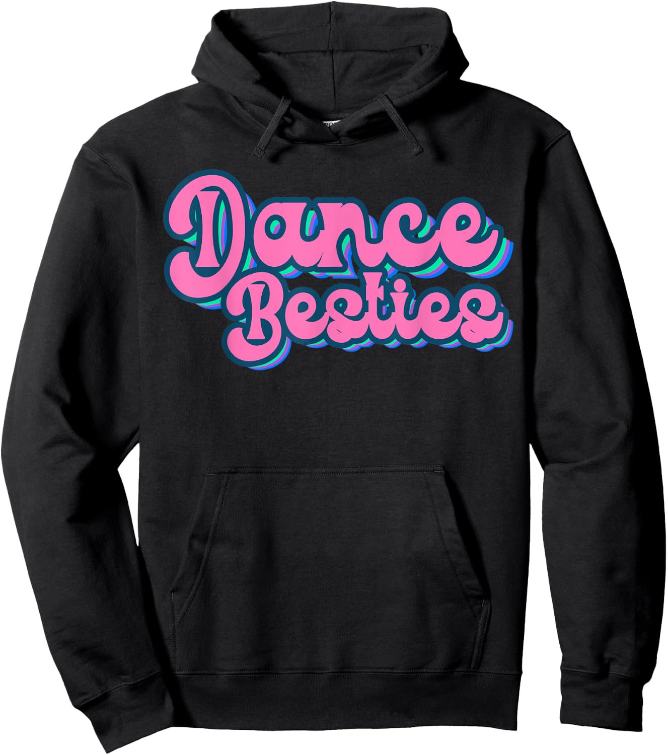 Retro Dance Besties Ballet Dancer Hip Hop Best Friends Hoodie - Hoodie | Black