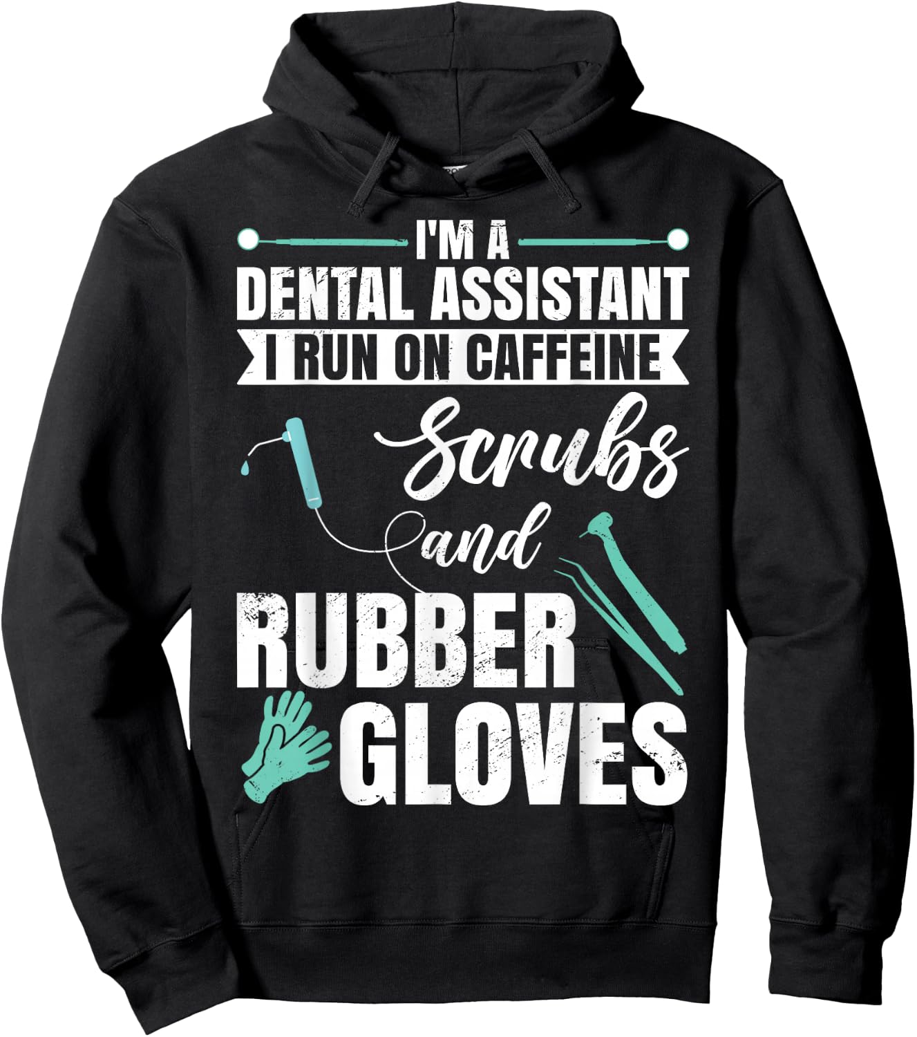 Funny dental assistant Hoodie - Hoodie | Black