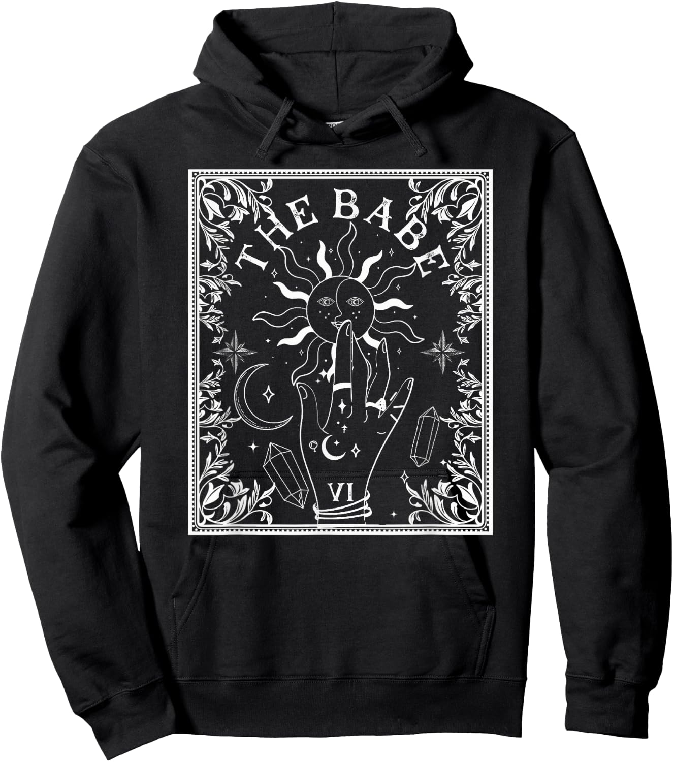 Boho Mystic Tarot Celestial Bachelorette Bride Bridesmaid Hoodie - Hoodie | Black