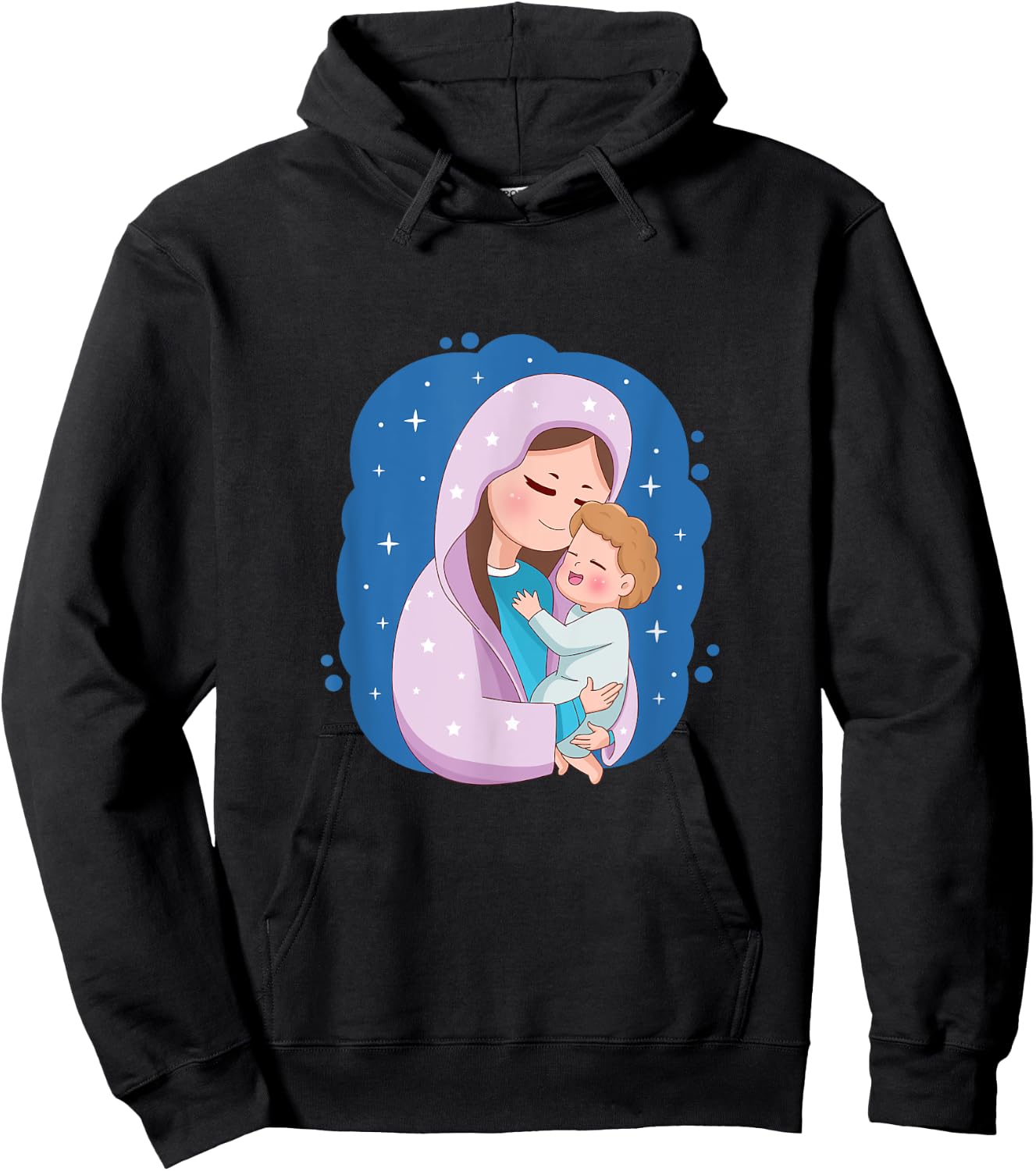 Virgin Mary and Holy Child Hoodie - Hoodie | Black