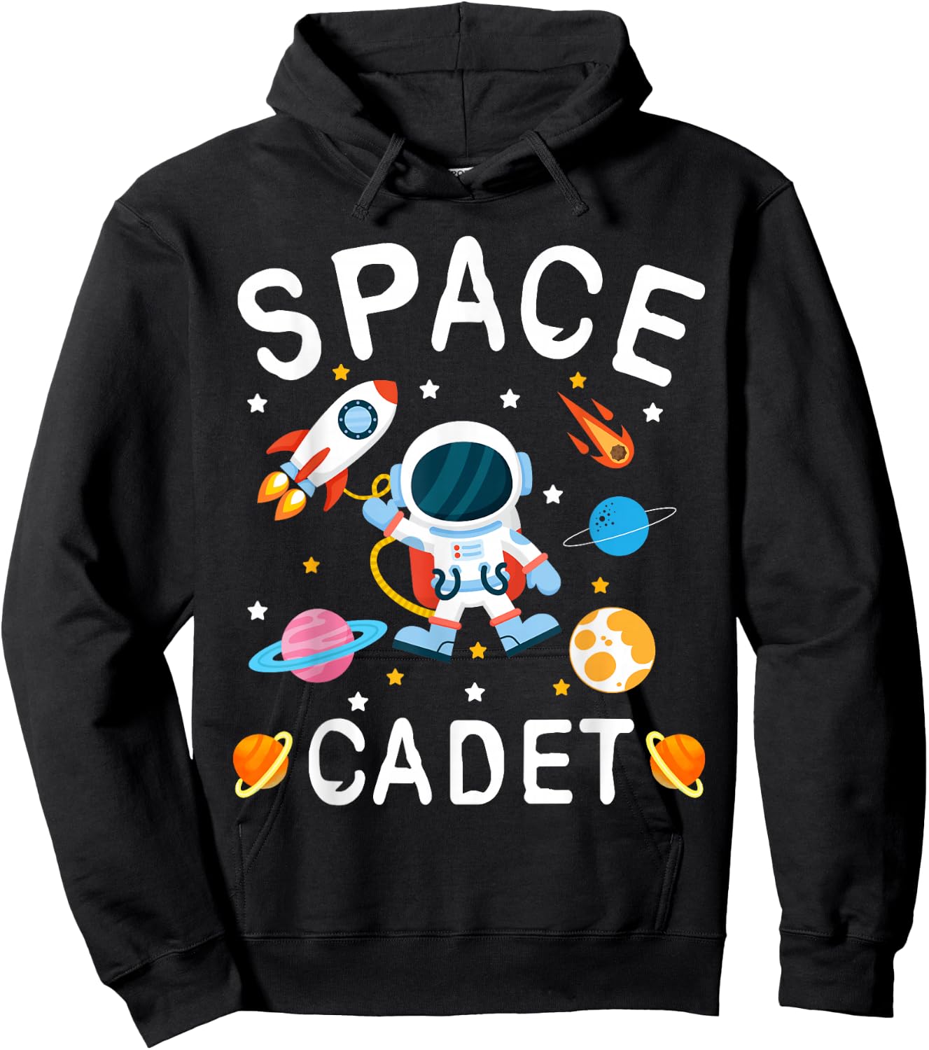 Space Cadet Astronaut Hoodie - Hoodie | Black