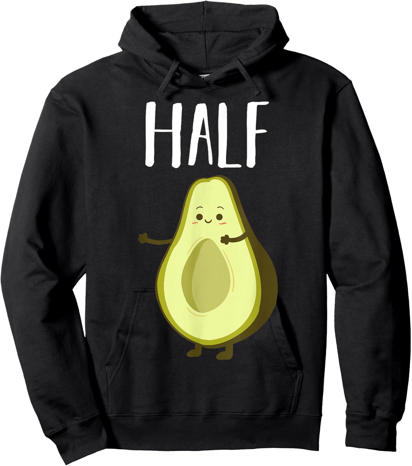 Better Half Avocado Matching Couple Anniversary Wedding Keto Hoodie - Hoodie | Black