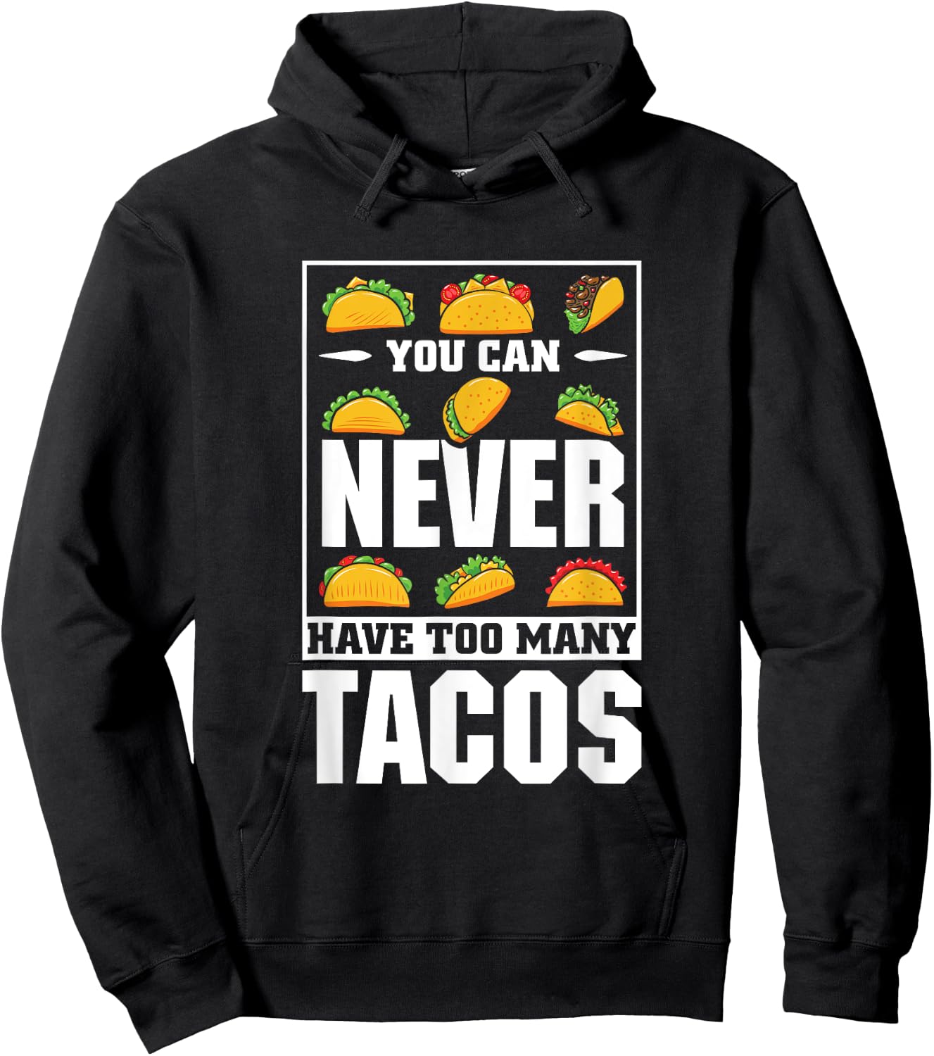 Cinco De Mayo Taco Costume Adult Taco Pajamas Kids Hoodie - Hoodie | Black