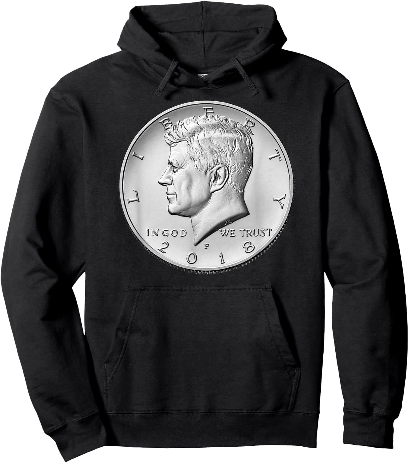 USA 2018 JFK President Half Dollar Shirt -John F Kennedy JFK Hoodie - Hoodie | Black