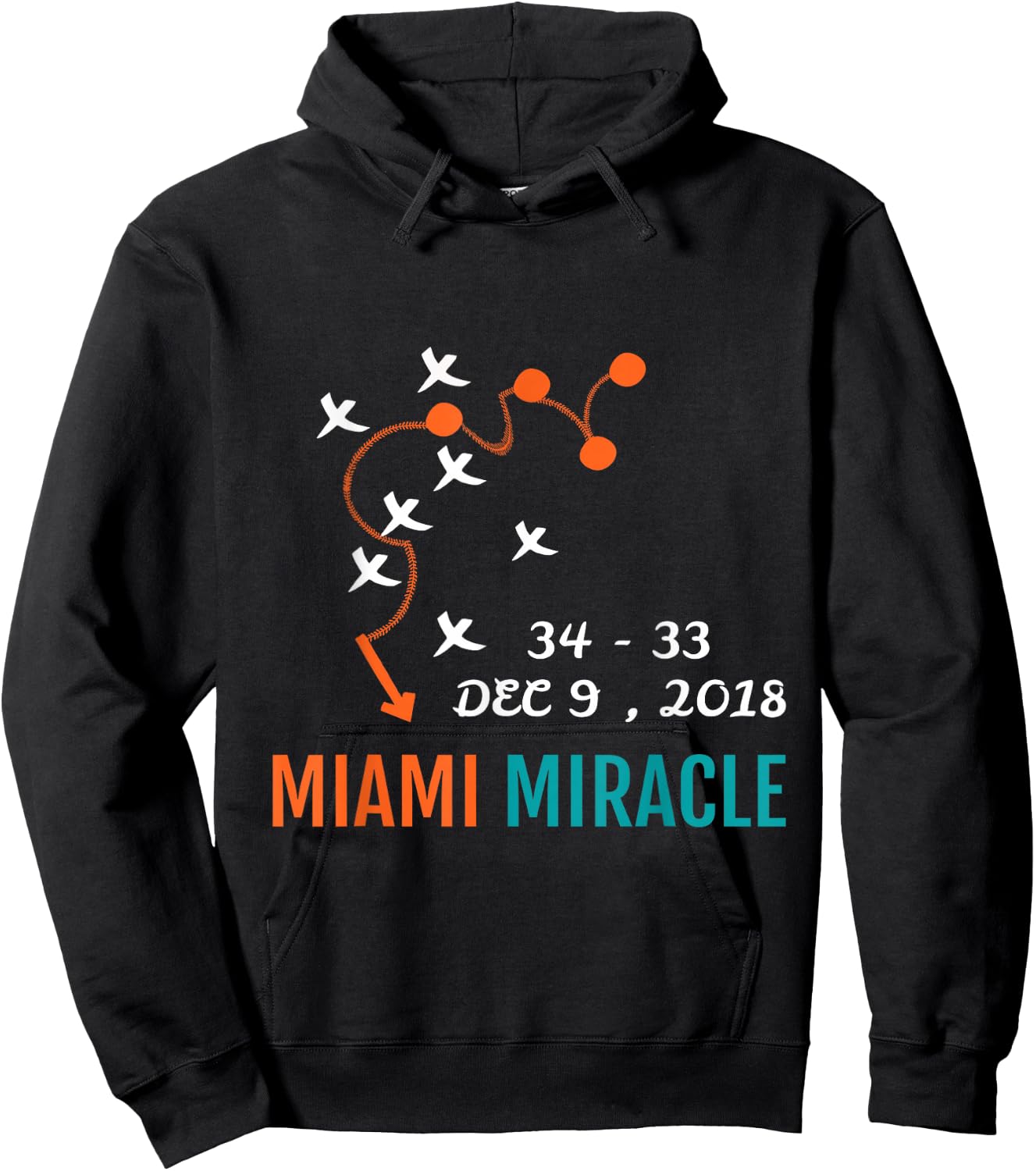 The Miami Miracle Comeback Funny T Shirt Hoodie - Hoodie | Black