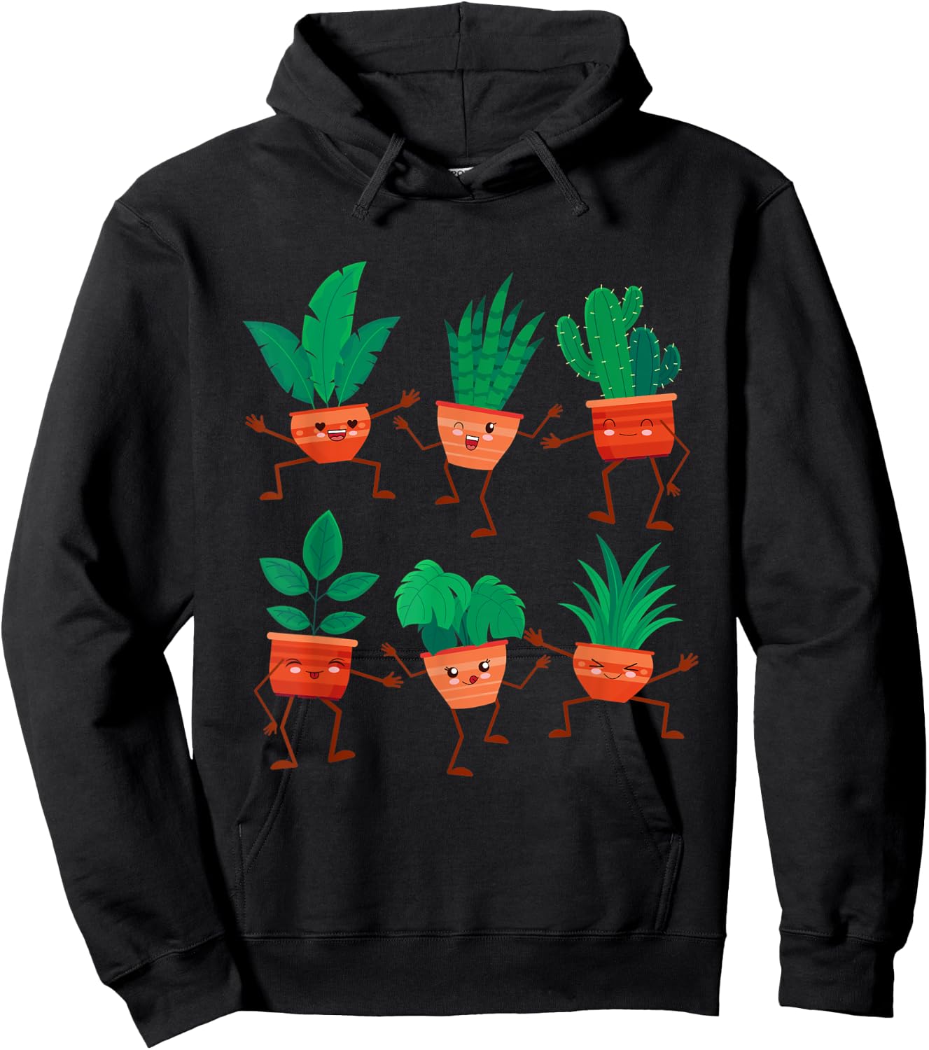 Dancing Plants Gardener Succulent Lover Funny Gardening Hoodie - Hoodie | Black